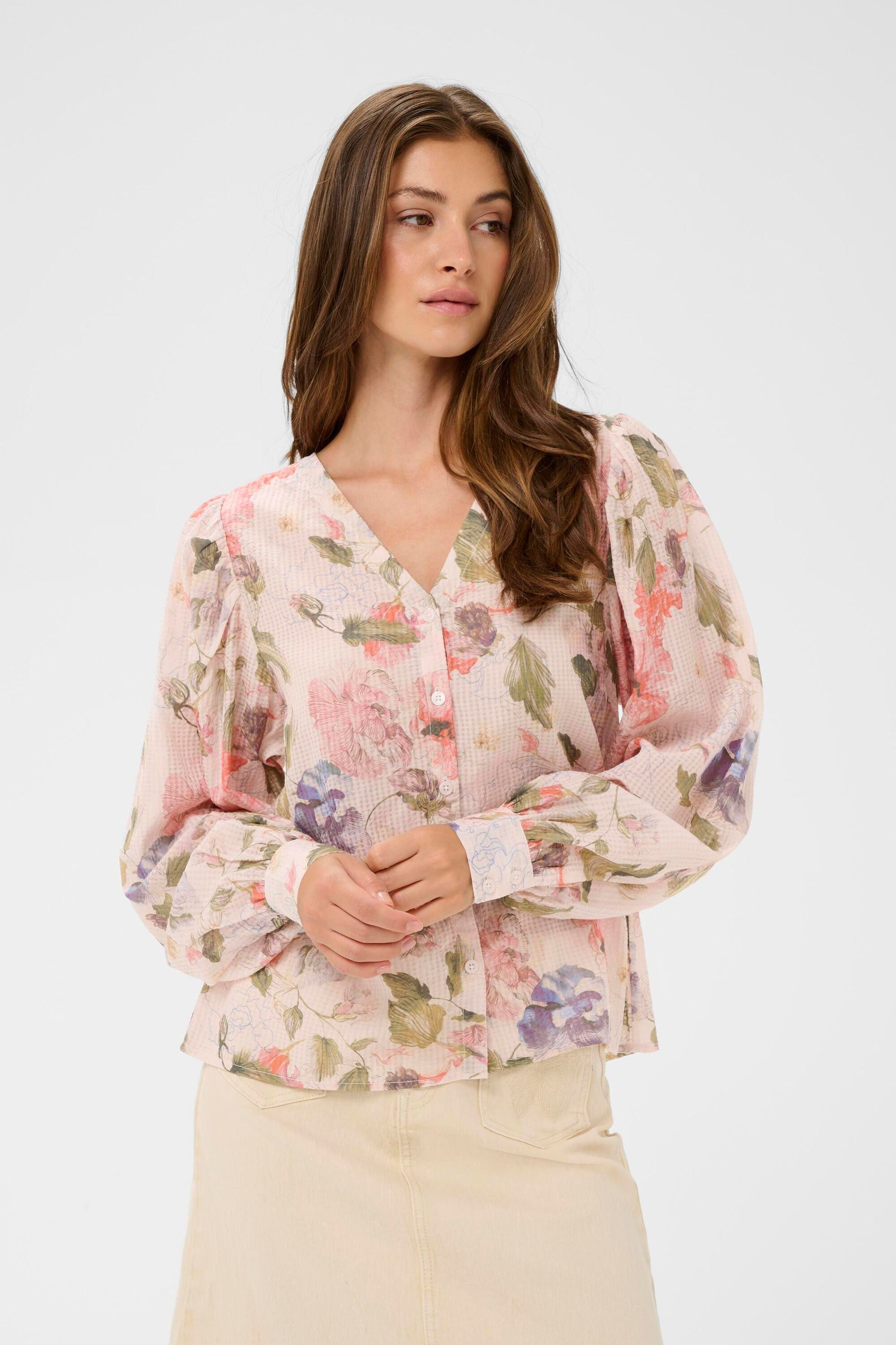 Langarmbluse Langarm-Bluse CRLucia