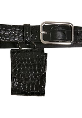 URBAN CLASSICS Hüftgürtel Urban Classics Unisex Croco Synthetic Leather Belt With Pouch