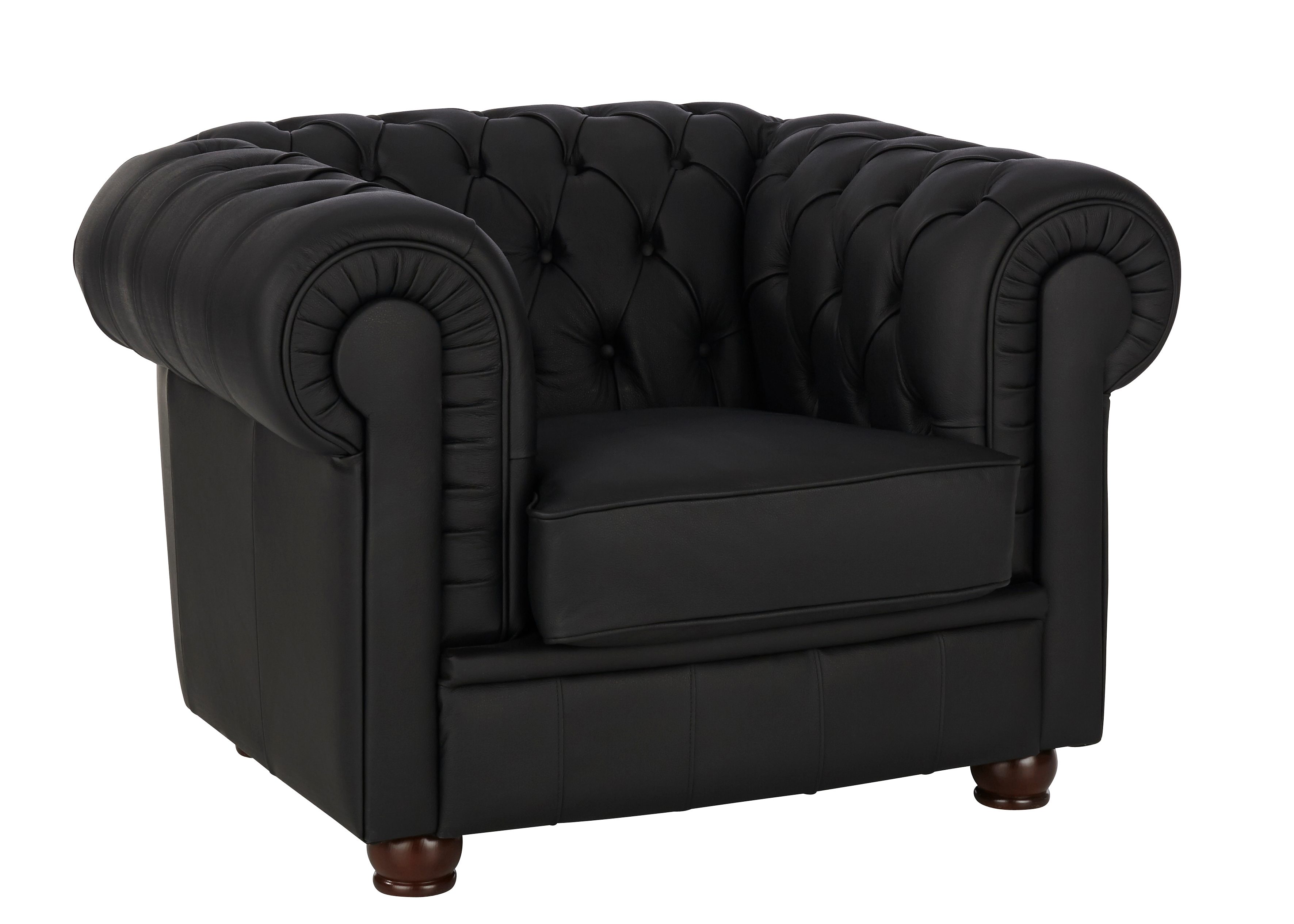 MAX WINZER Chesterfield Sessel KENT, in schwarz