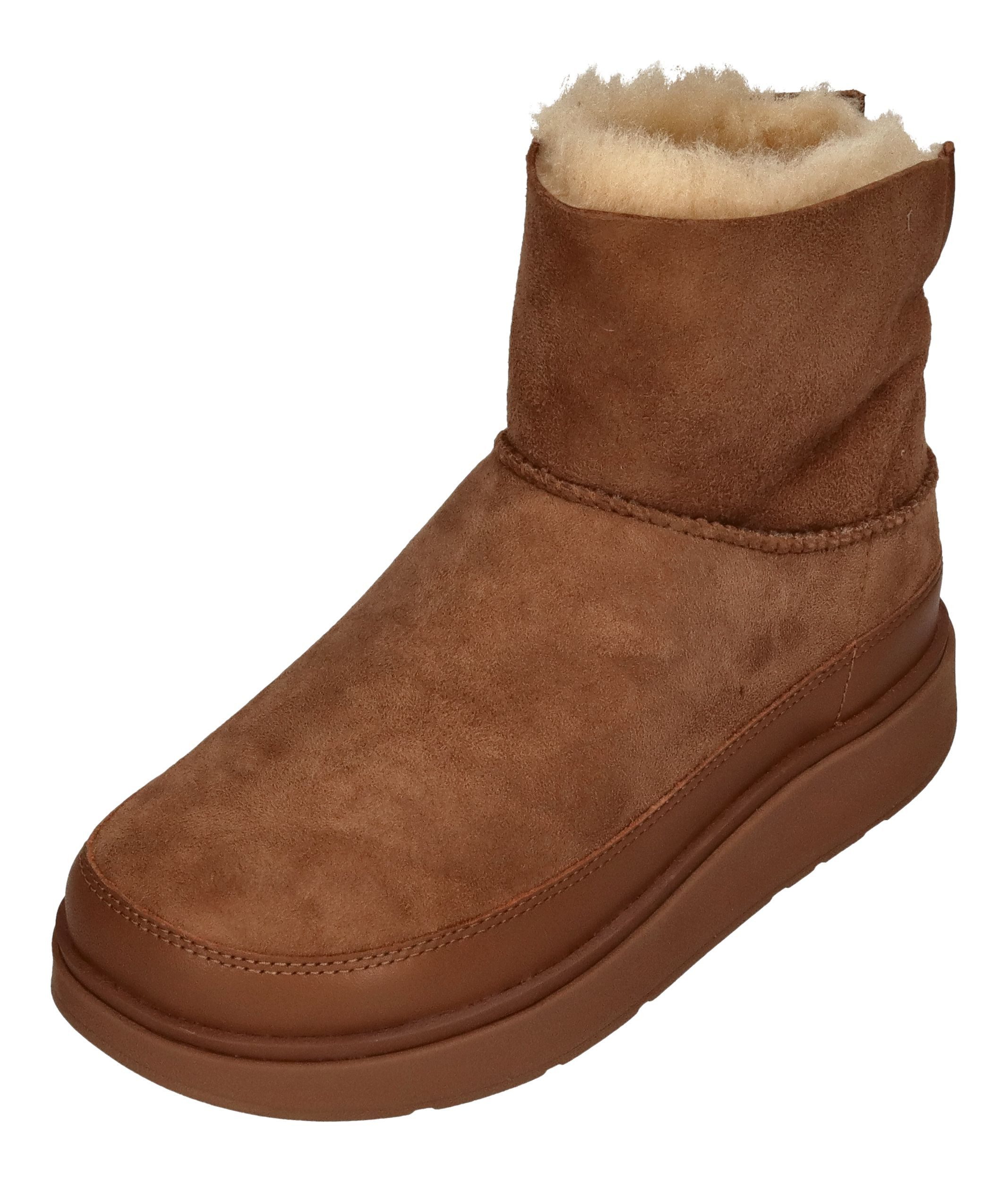 Fitflop GEN-FF MINI DOUBLE FACED BOOTS Winterboots Desert Tan