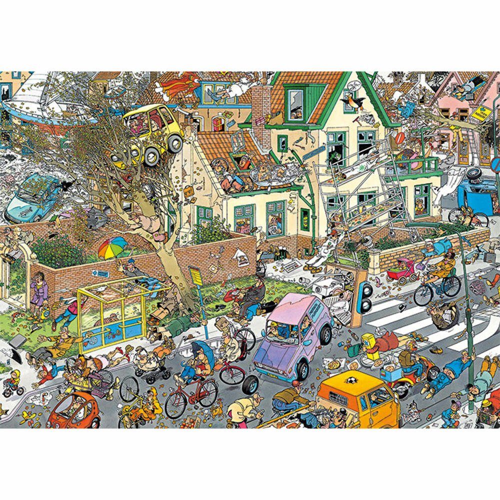Jumbo Spiele Puzzle Jan van Haasteren - Safari & Sturm 2 x 1000 Teile, 1000 Puzzleteile