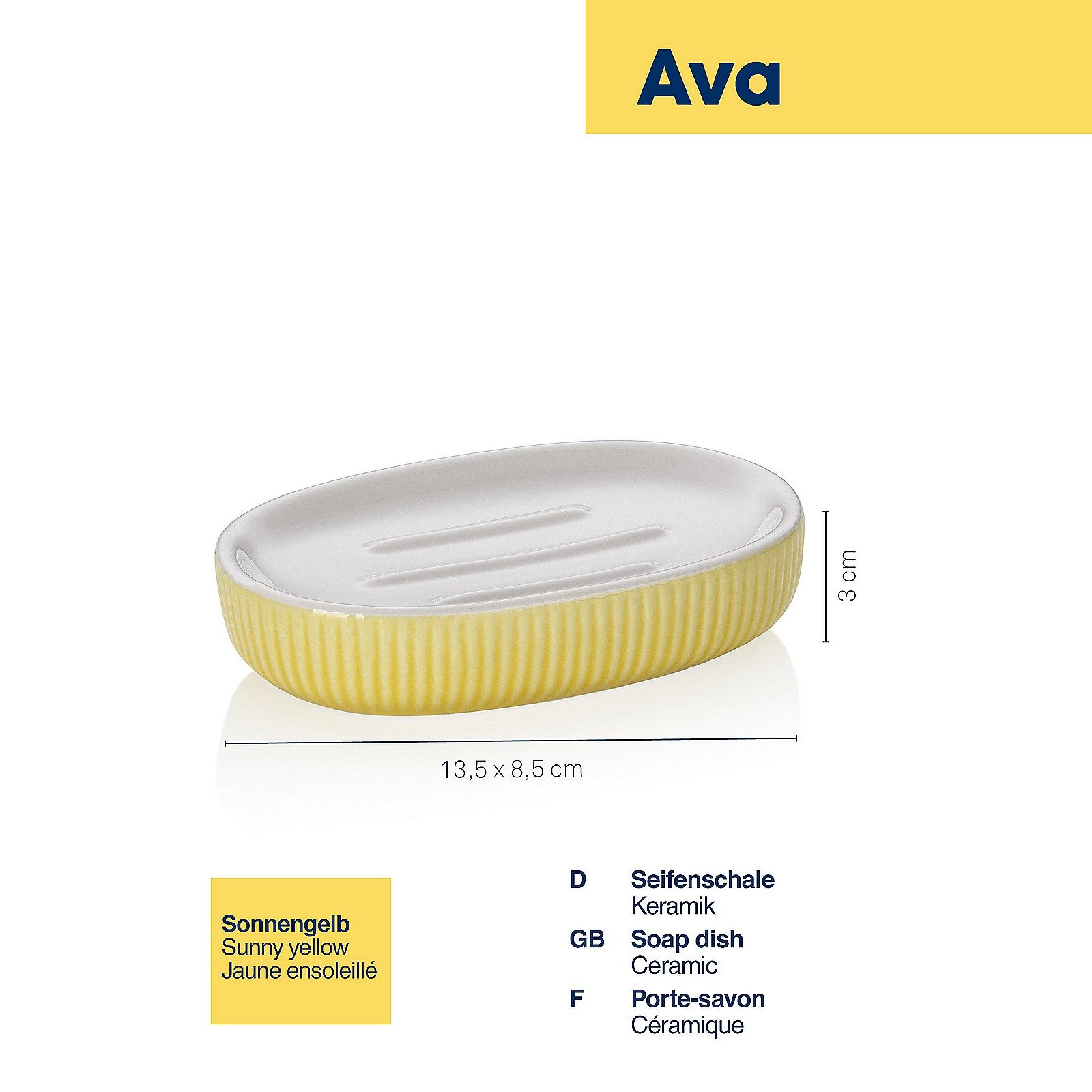 kela Seifenschale Ava, Breite: 8,5 cm