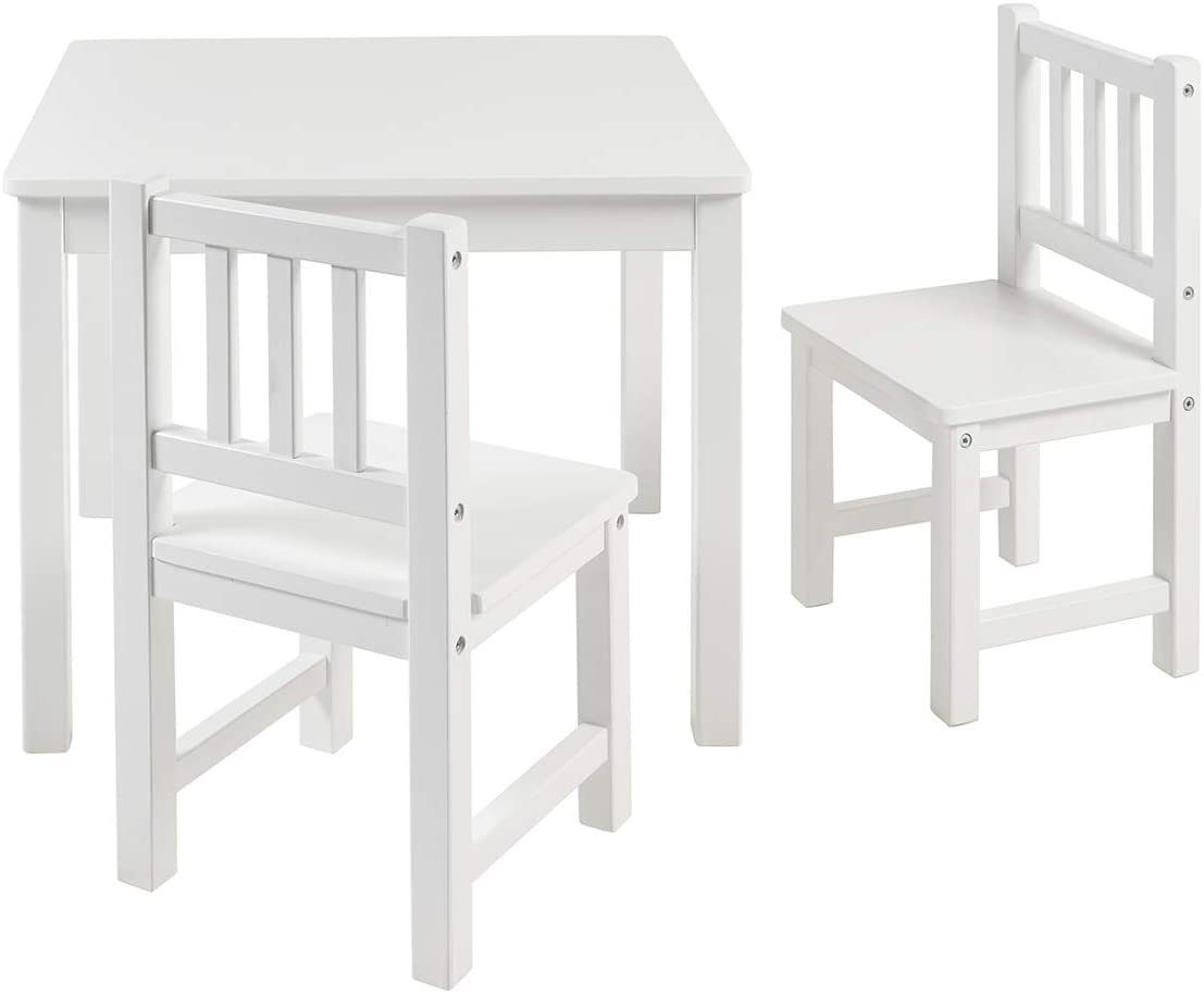3-tlg) (3-tlg), (Tisch Amy, Holz aus Kindersitzgruppe Kindertischgruppe Stühle, BOMI Holzsitzgruppe 2 und