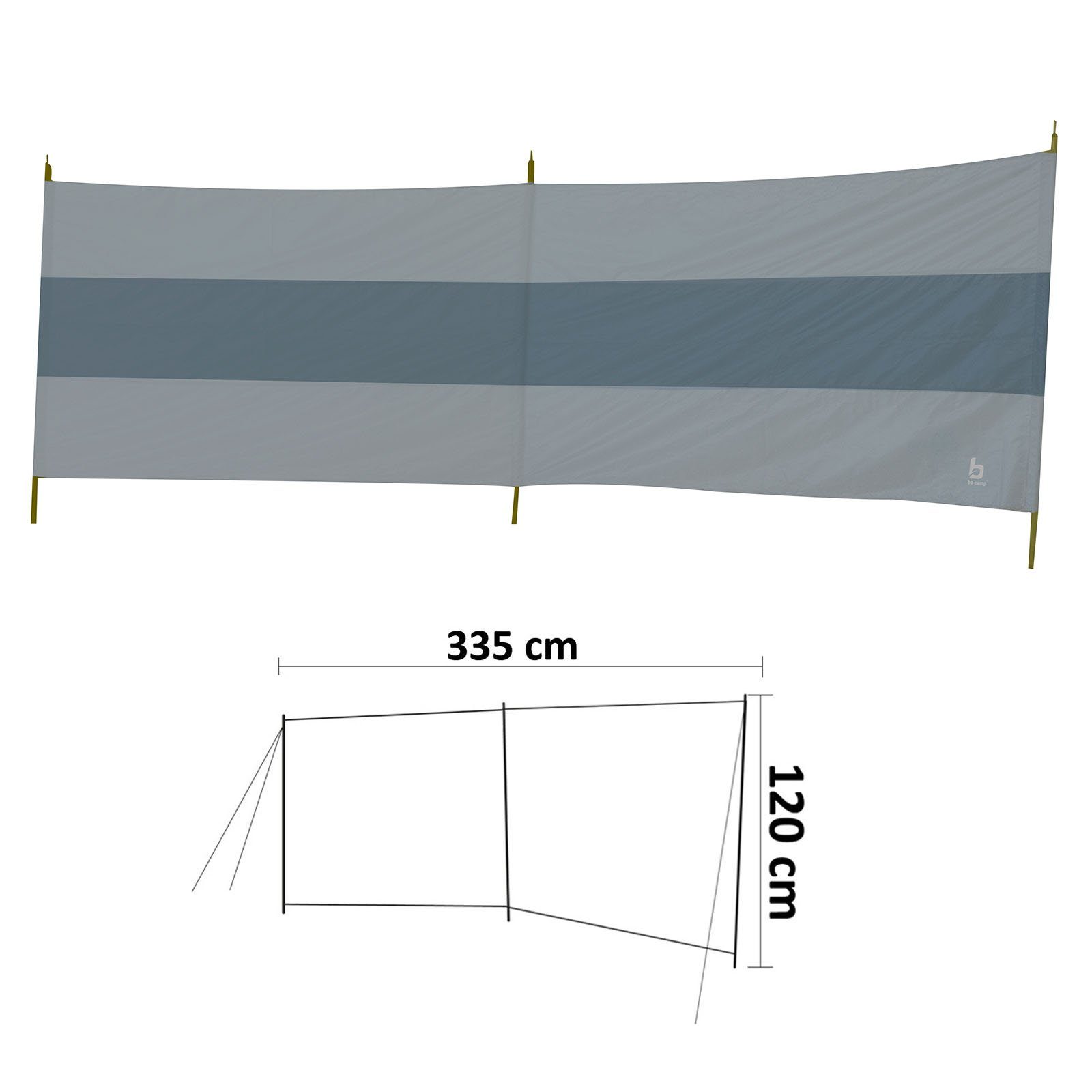 Bo-Camp Windschutz Camping Windschutz Sichtschutz Strand, günstig online kaufen