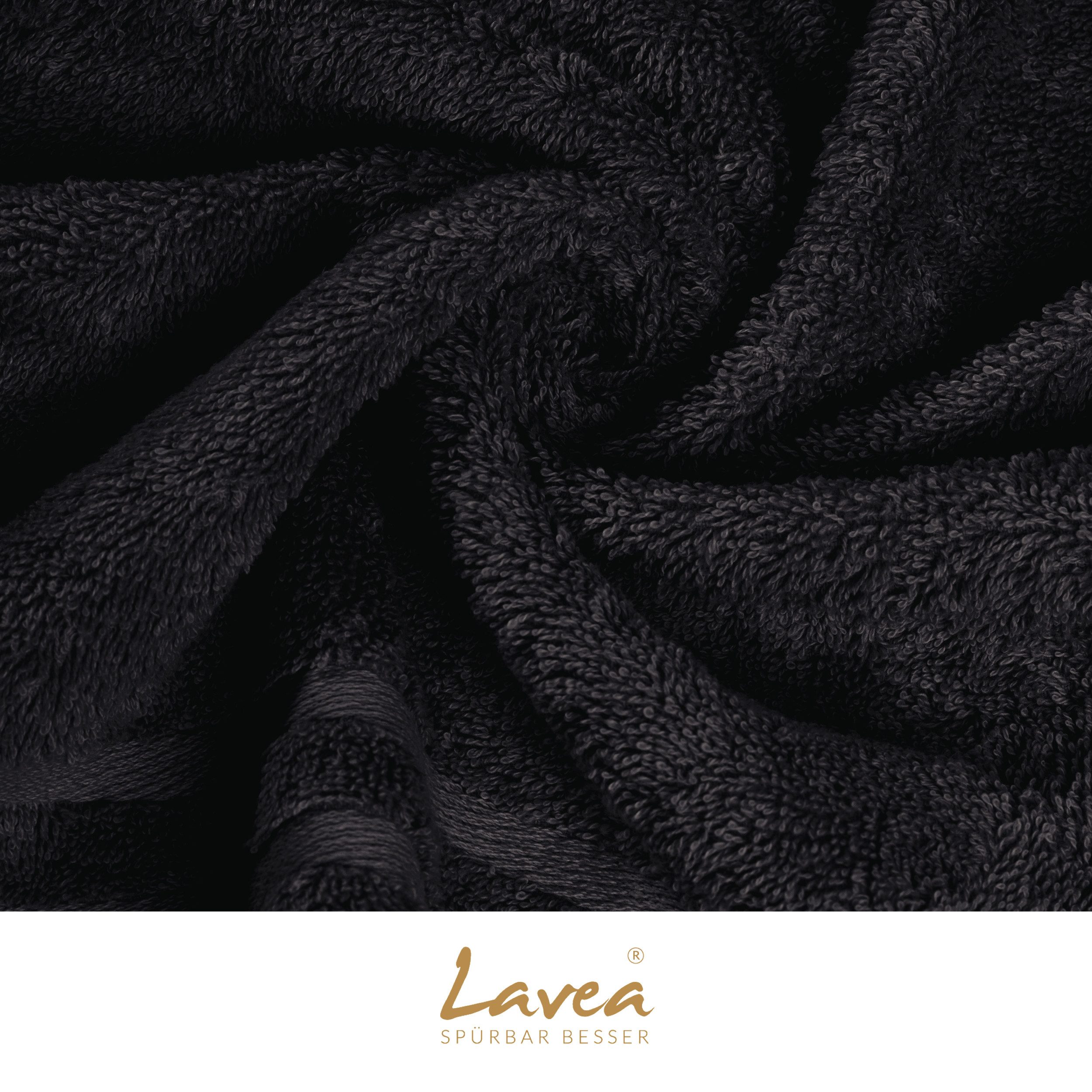 Lavea Handtuch Lavea® 4er Set Handtücher 50x100 cm, Elena Frottiererie, 100% Baumwolle (4er Set), 500 g/m² Frottier, weich & saugstark, pflegeleicht – Bild 4 von 5