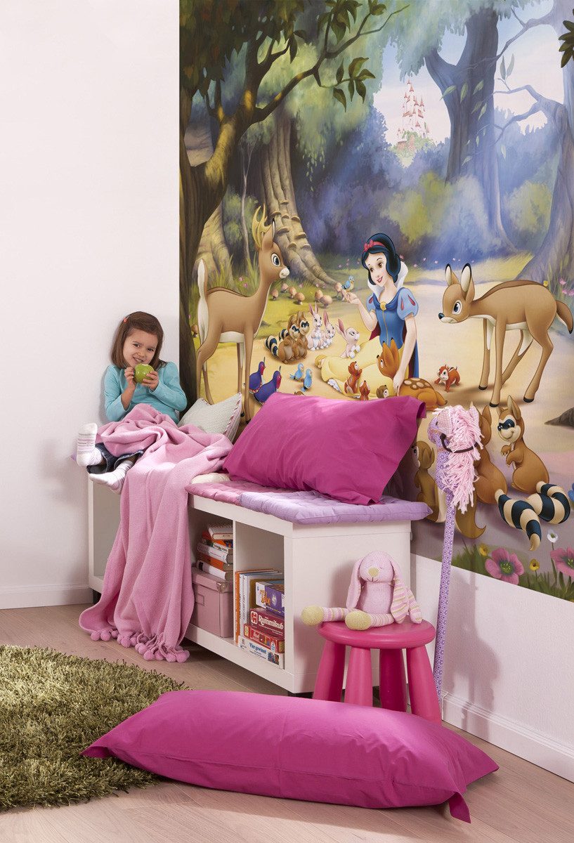 Komar Fototapete Schneewittchen, glatt, bedruckt, (Packung, 1 St), 200 x 250 cm (Breite x Höhe) - Tapete, Vlies, Wohnzimmer, Schlafzimmer