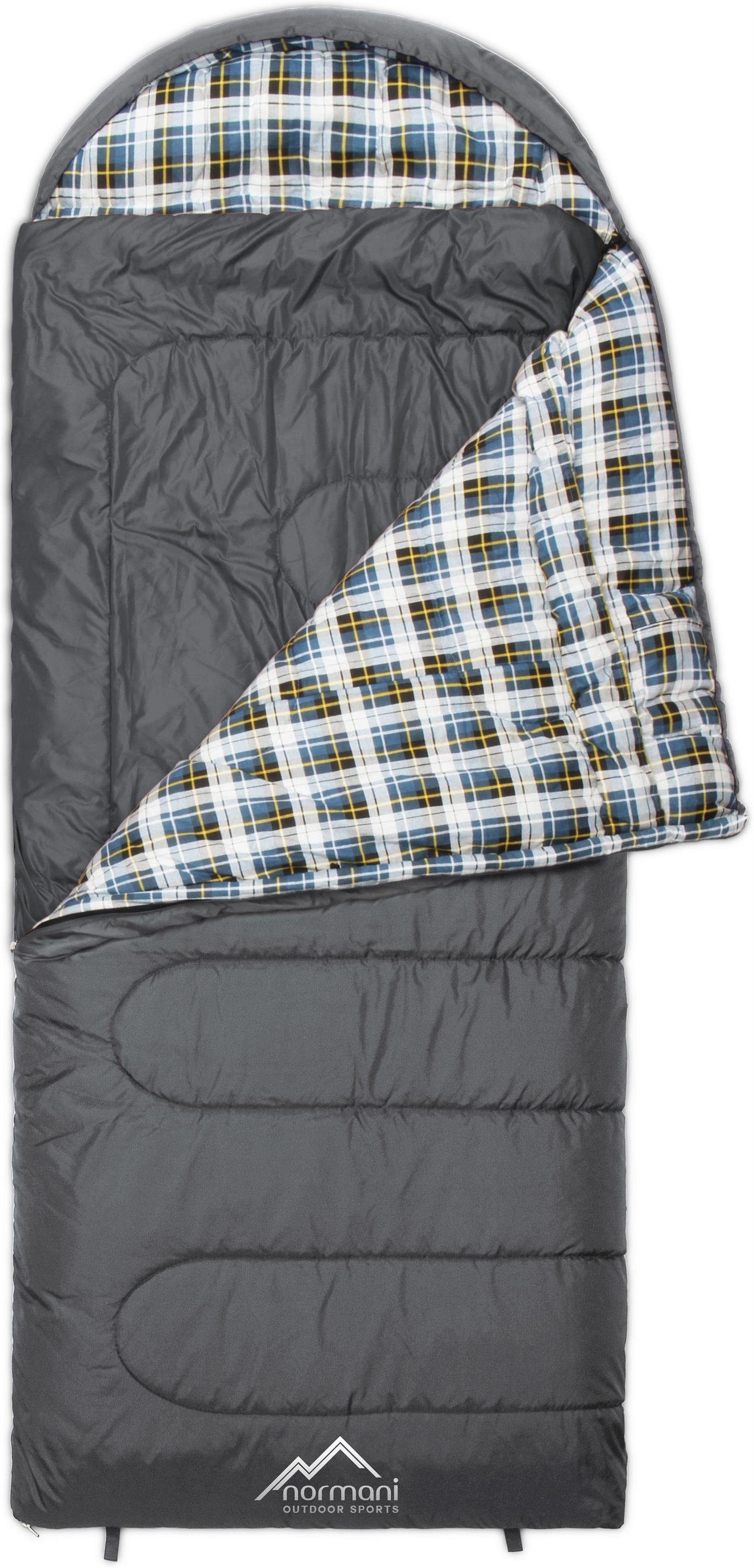 normani Deckenschlafsack Outdoor-Schlafsack Extrem 4-In-1 Antarctica, bis -40°C 500 + 250 g/m² Füllung – Bild 3 von 5