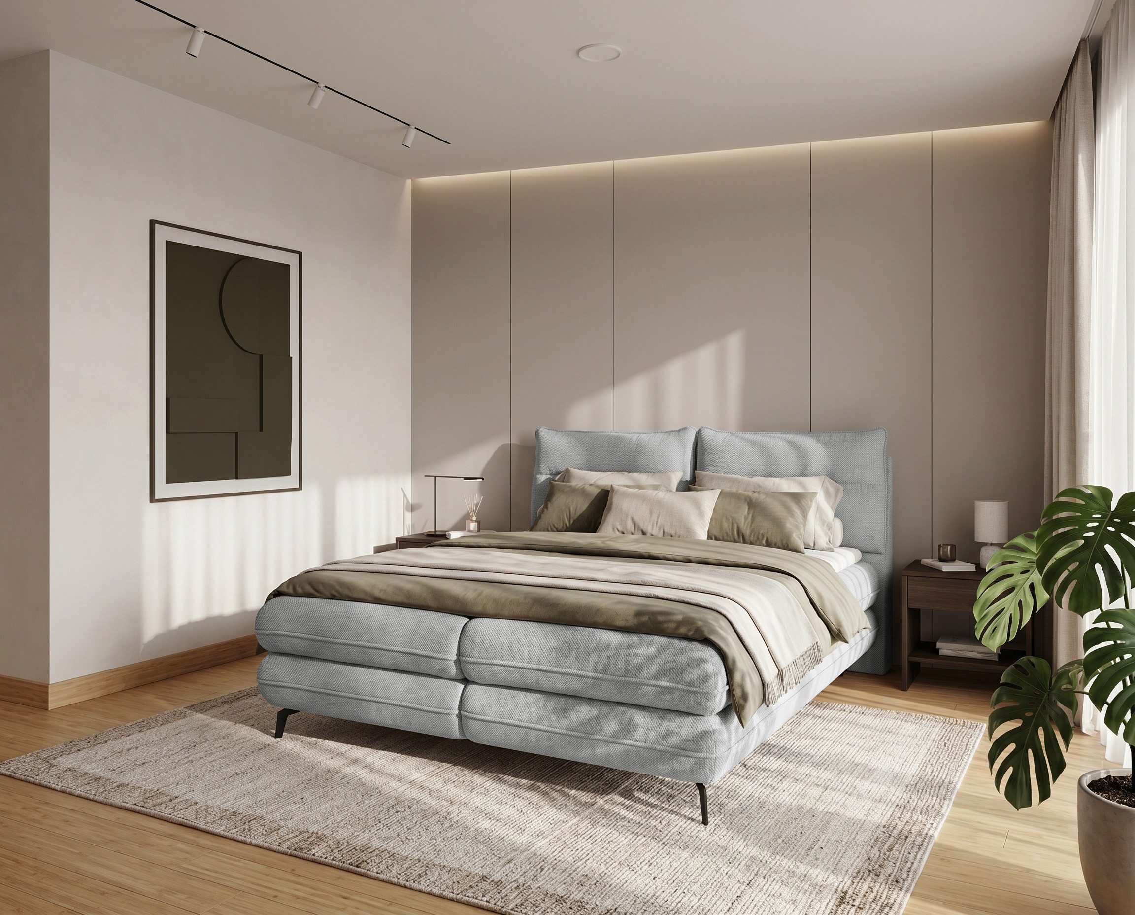 Homesy Boxbett VERSE, Ein Luxusbett in jeder Größe 140x200cm 160x200 cm 180x200cm