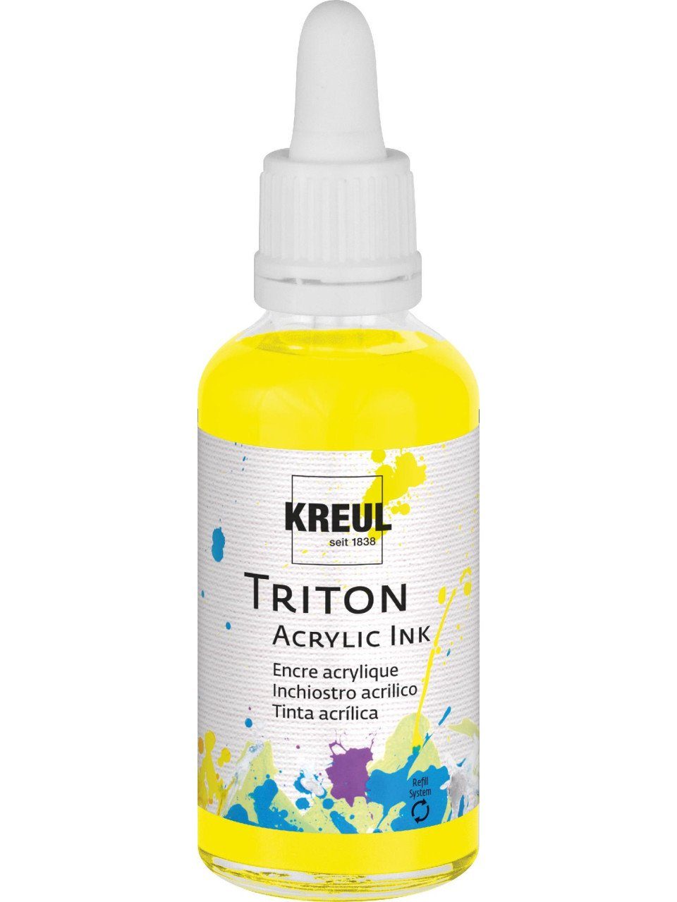 Kreul Künstlerstift Kreul Triton Acrylic Ink Fluoreszierend gelb 50 ml