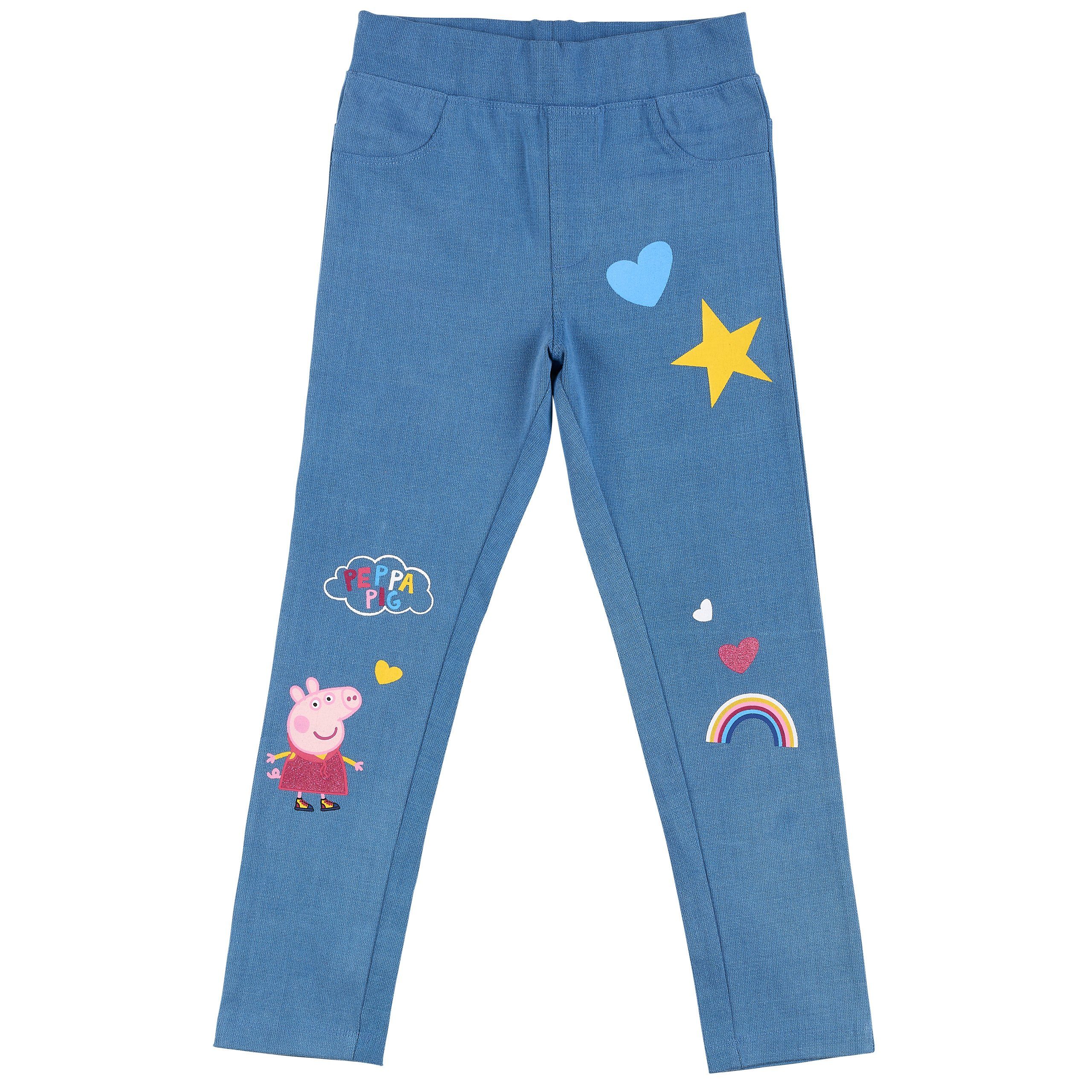 Peppa Pig Shirt & Leggings Peppa Wutz Pig Mädchen Set Sweatjacke und Leggings