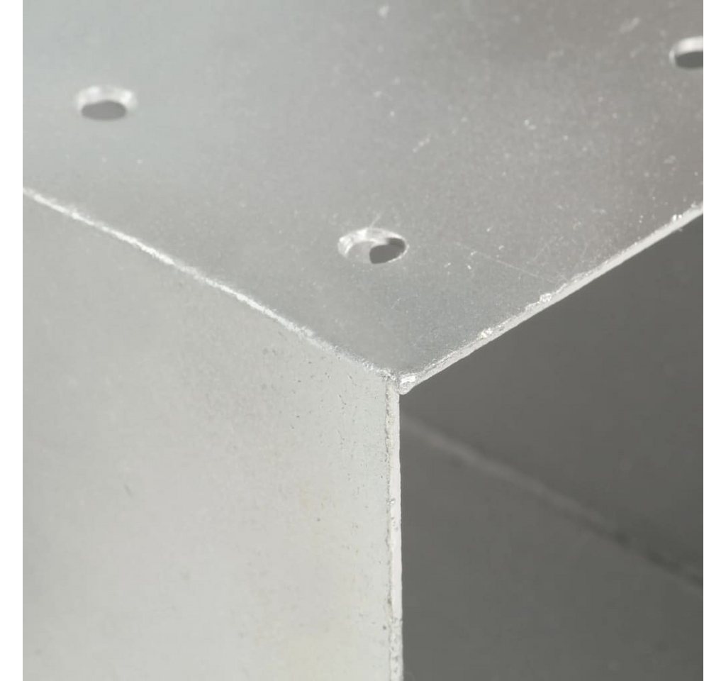Thumbnail - vidaXL Gartentor Pfostenverbinder 4 Stk X-Form Verzinktes Metall 101 x 101 mm