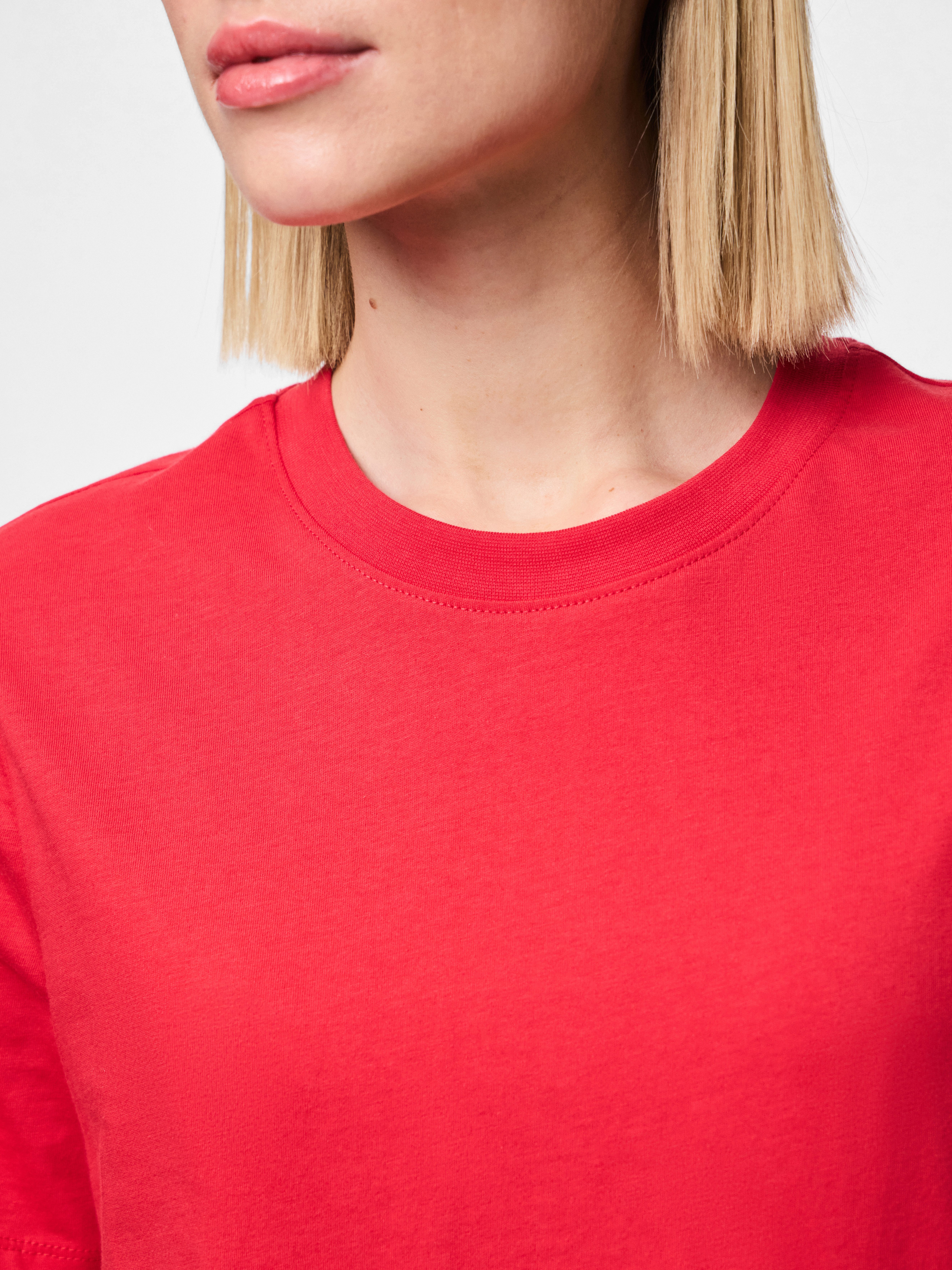 pieces Rundhalsshirt PCRIA SS SOLID TEE NOOS BC günstig online kaufen