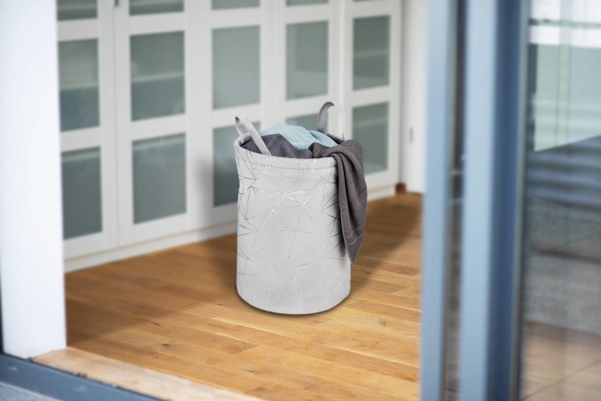 WENKO Wäschekorb Wäschekorb SAMIRA, rund, 70 L, WENKO