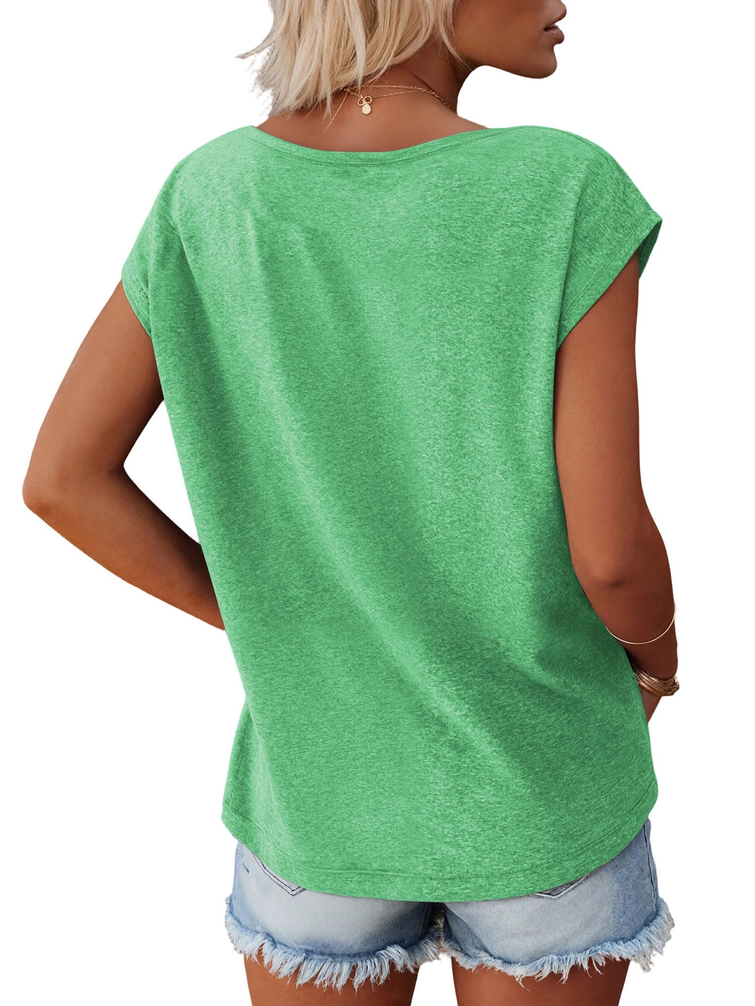 PYLIKE Kurzarmshirt Shirts Damen Casual Gänseblümchen Druck bequemes Tankto günstig online kaufen