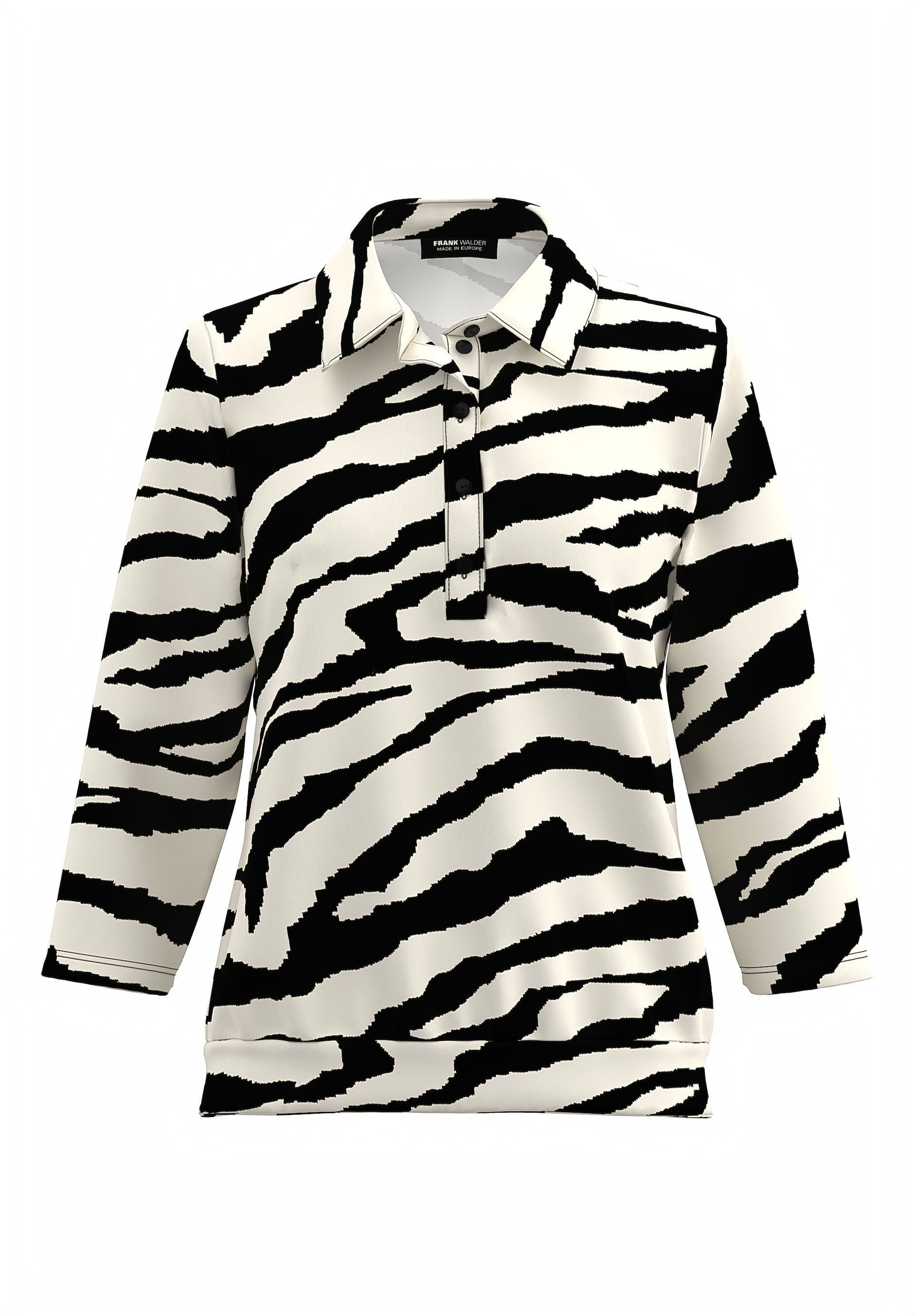 FRANK WALDER T-Shirt knopfleiste