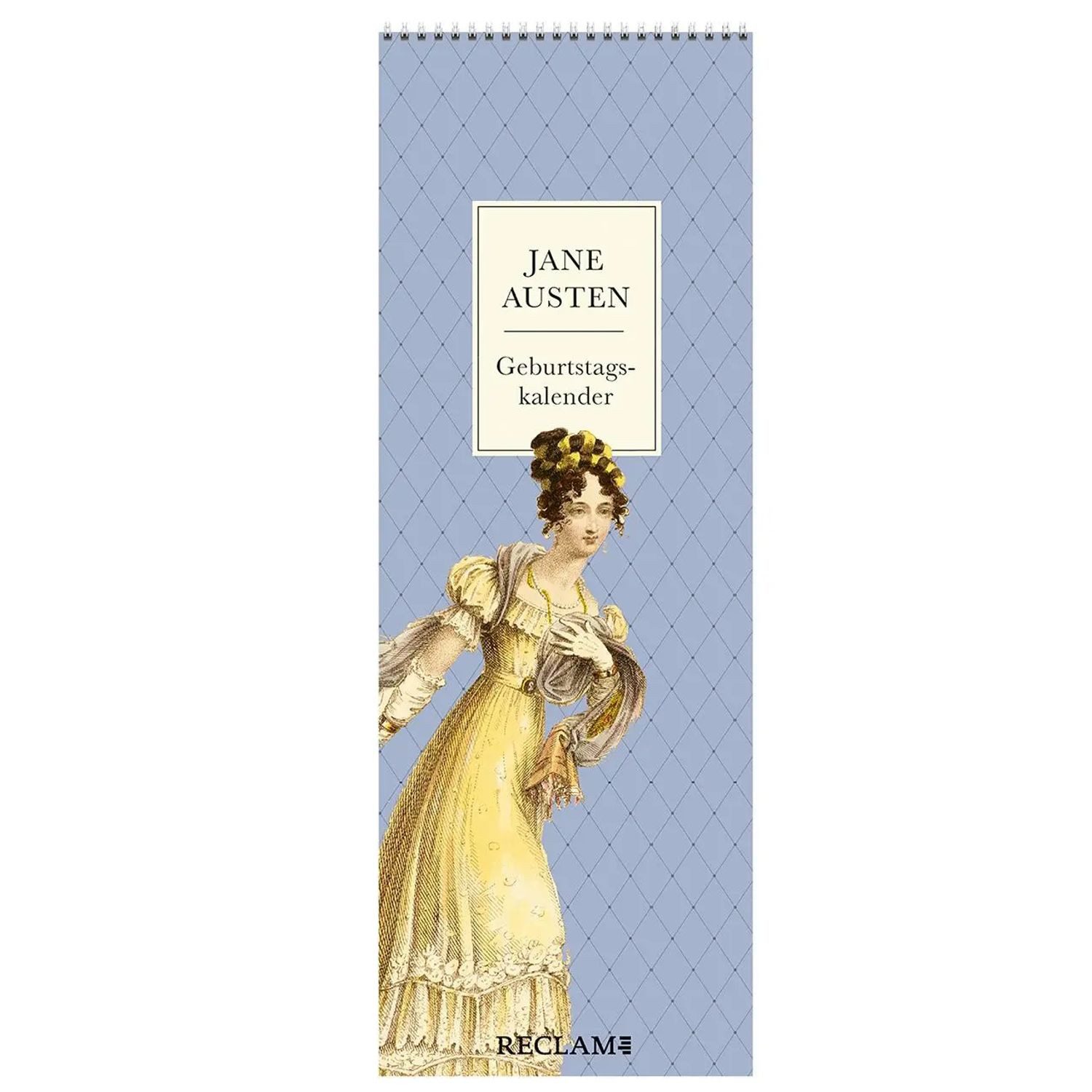 Reclam Verlag Wandkalender Jane Austen Geburtstagskalender, Immerwährender Wandkalender zum...