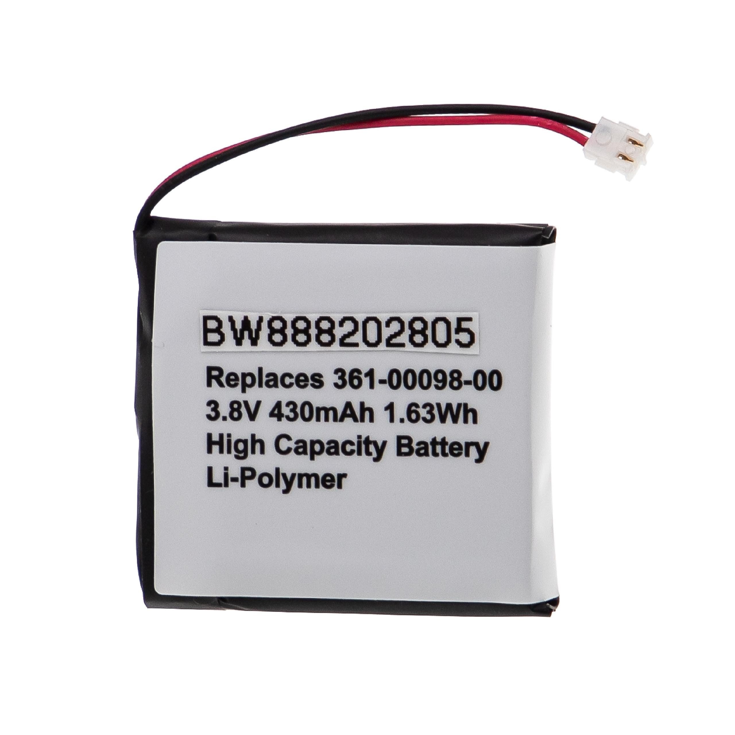 vhbw V) für (3,8 430 mAh 361-00098-00 Ersatz für Li-Polymer Akku Garmin