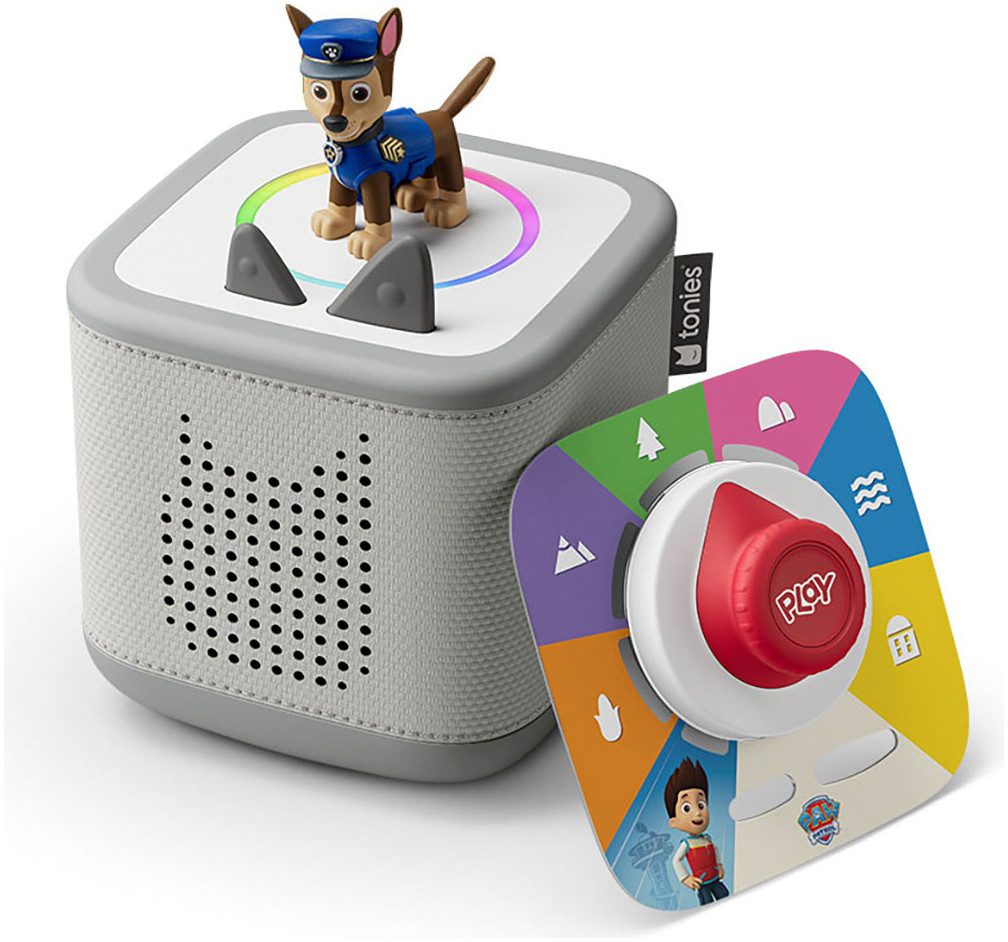 tonies Toniebox 2 Play Set Paw Patrol Chase Lautsprecher Stereo (Bluetooth, NFC, WLAN, Kindersicher ab 1)
