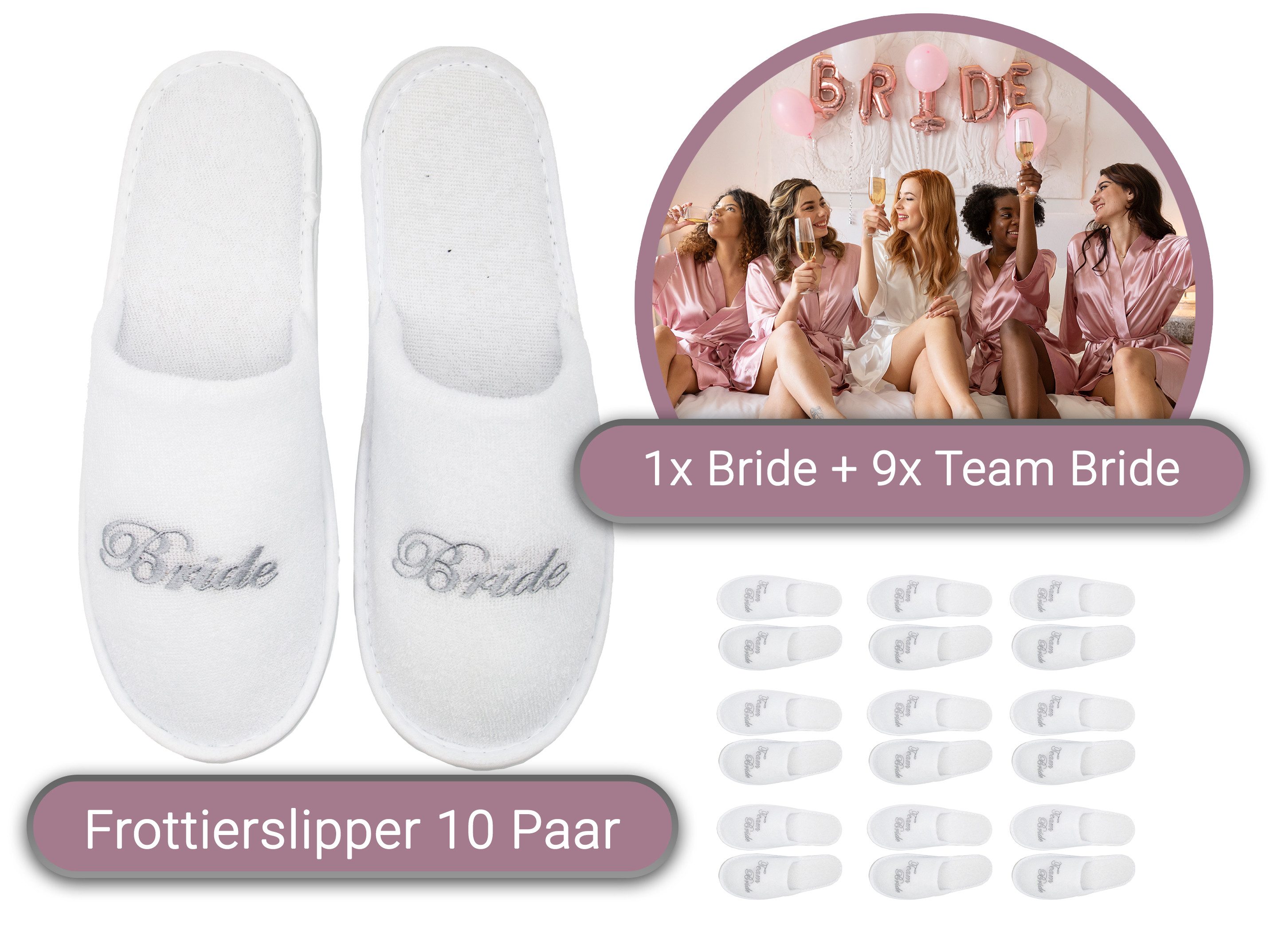 ZOLLNER Pantoffel (10-tlg) 100% Polyester