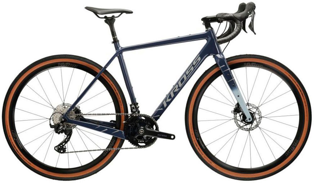 Gravelbike KROSS Gravelbike Esker 8.0 28" blau 24 Gänge