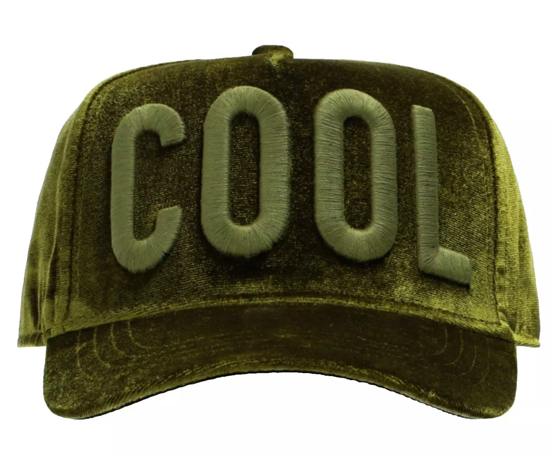 Dsquared2 Baseball Cap Baseballkappe COOL Icon Velvet Cap 6-Panel-Design, Verstellbarer Klettverschluss Velcro