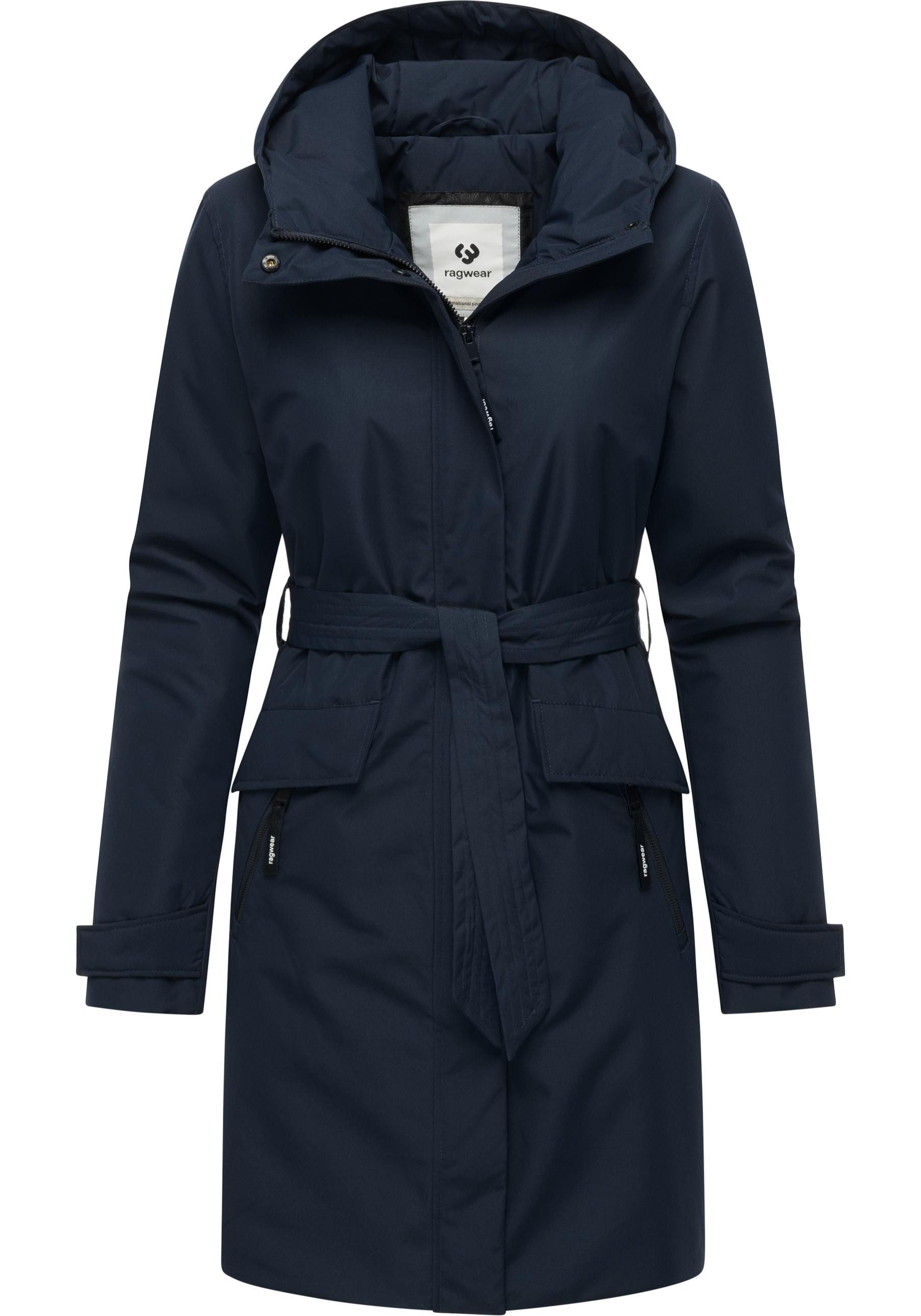 Ragwear Kurzmantel Horatia Warm YOUMODO Wasserdichter Wintermantel mit Bind günstig online kaufen