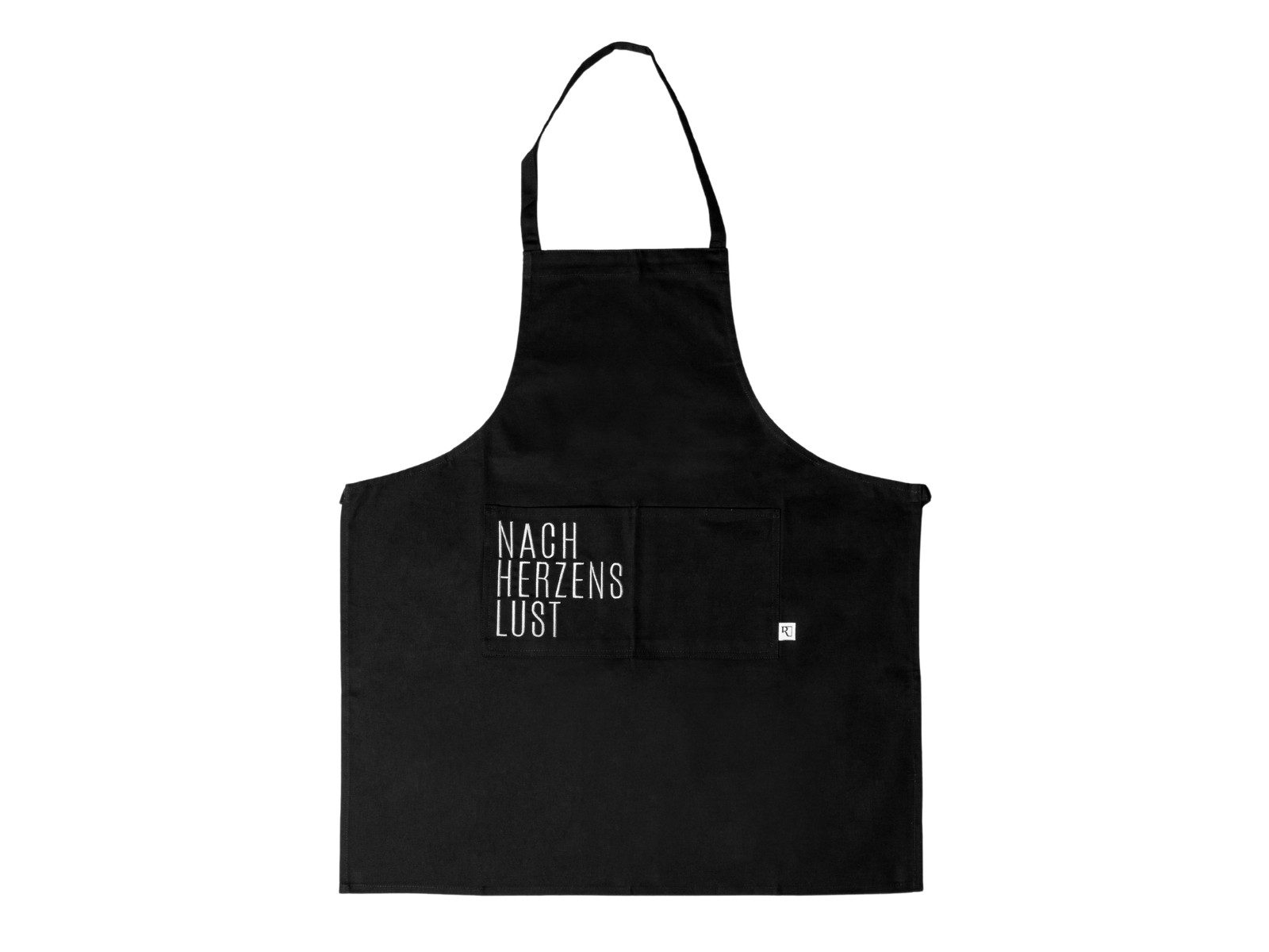 räder design stories Kochschürze Schürze Nach Herzenslust schwarz 78x70cm