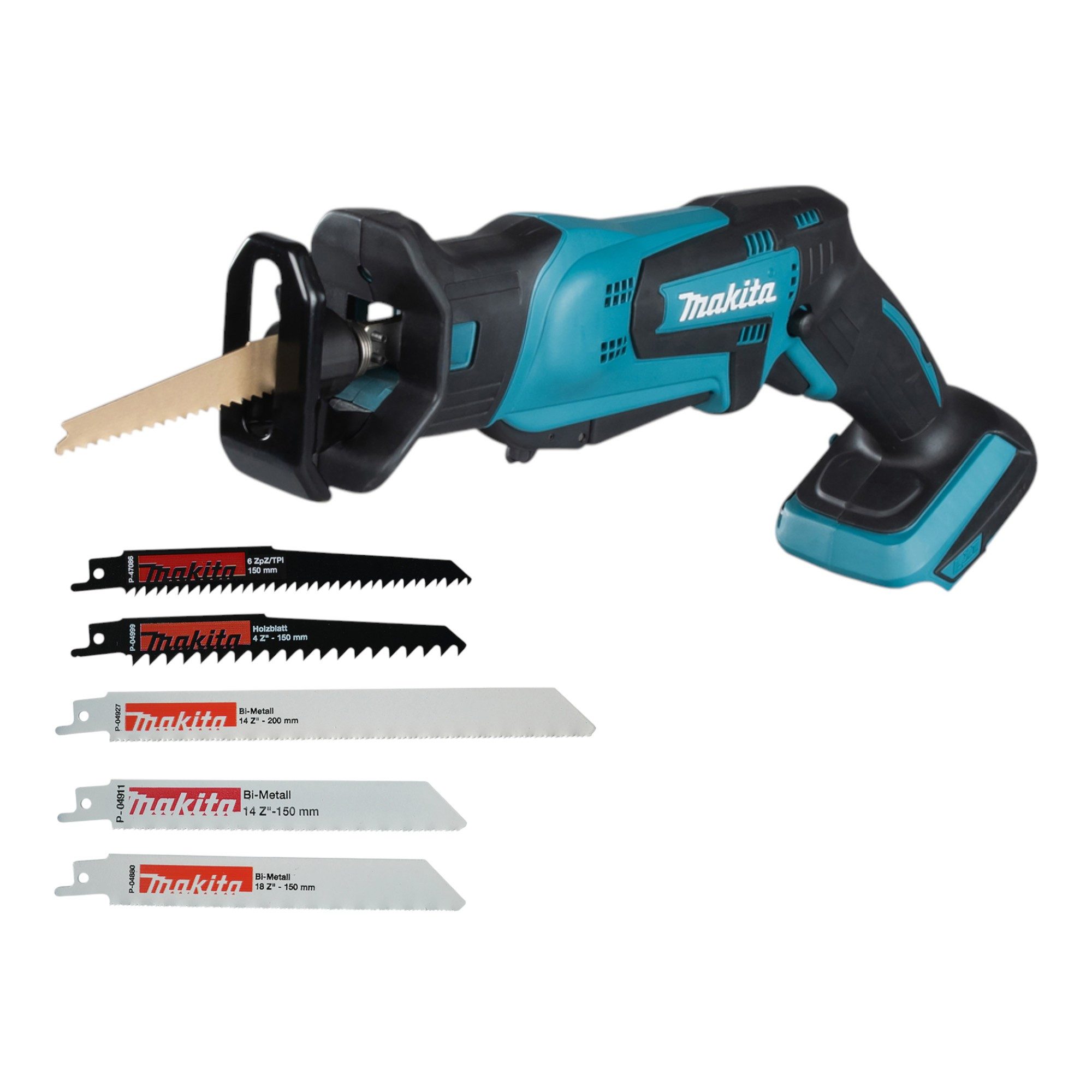 Makita Akku-Reciprosäge DJR 183 Z Säbelsäge 18 V + Reciprosägeblatt Set (P-83967)