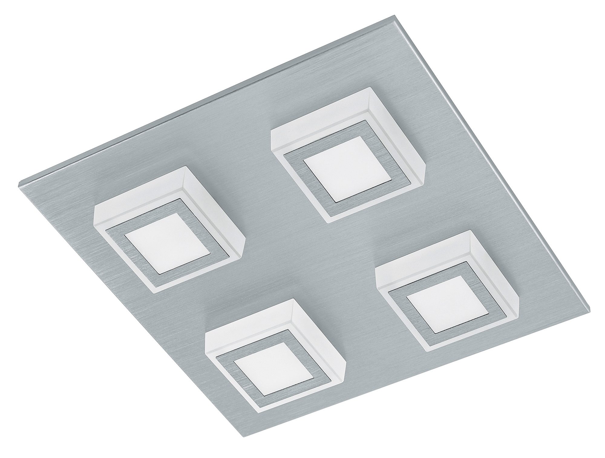 EGLO LED Deckenleuchte MASIANO Aluminium Gebürstet