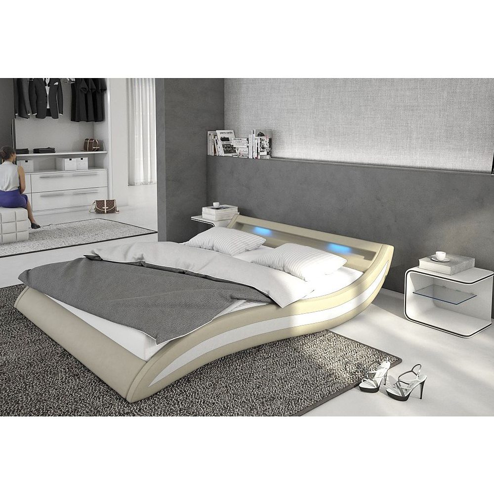 Polsterbett ACCENTOX in creme