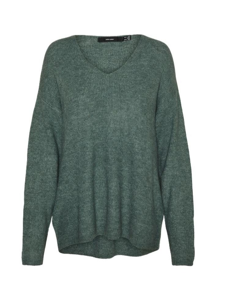 Vero Moda Longpullover VMCREWLEFILE LS V-NECK günstig online kaufen