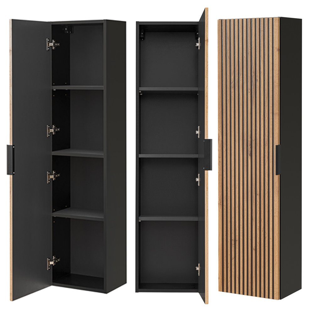 Lomadox Badmöbel-Set XANTEN-56, (Spar-Set, 3-St), anthrazit, günstig online kaufen