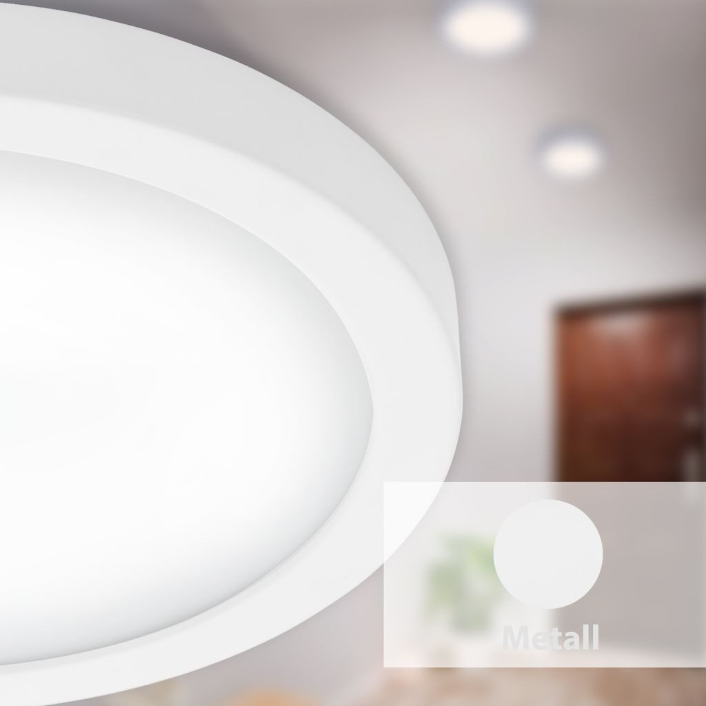 Briloner Leuchten LED Deckenleuchte 7141-416, LED fest integriert, 2700K - Extra-Warmweiß, Deckenlampe modern 21W 2.000lm 4000K IP20