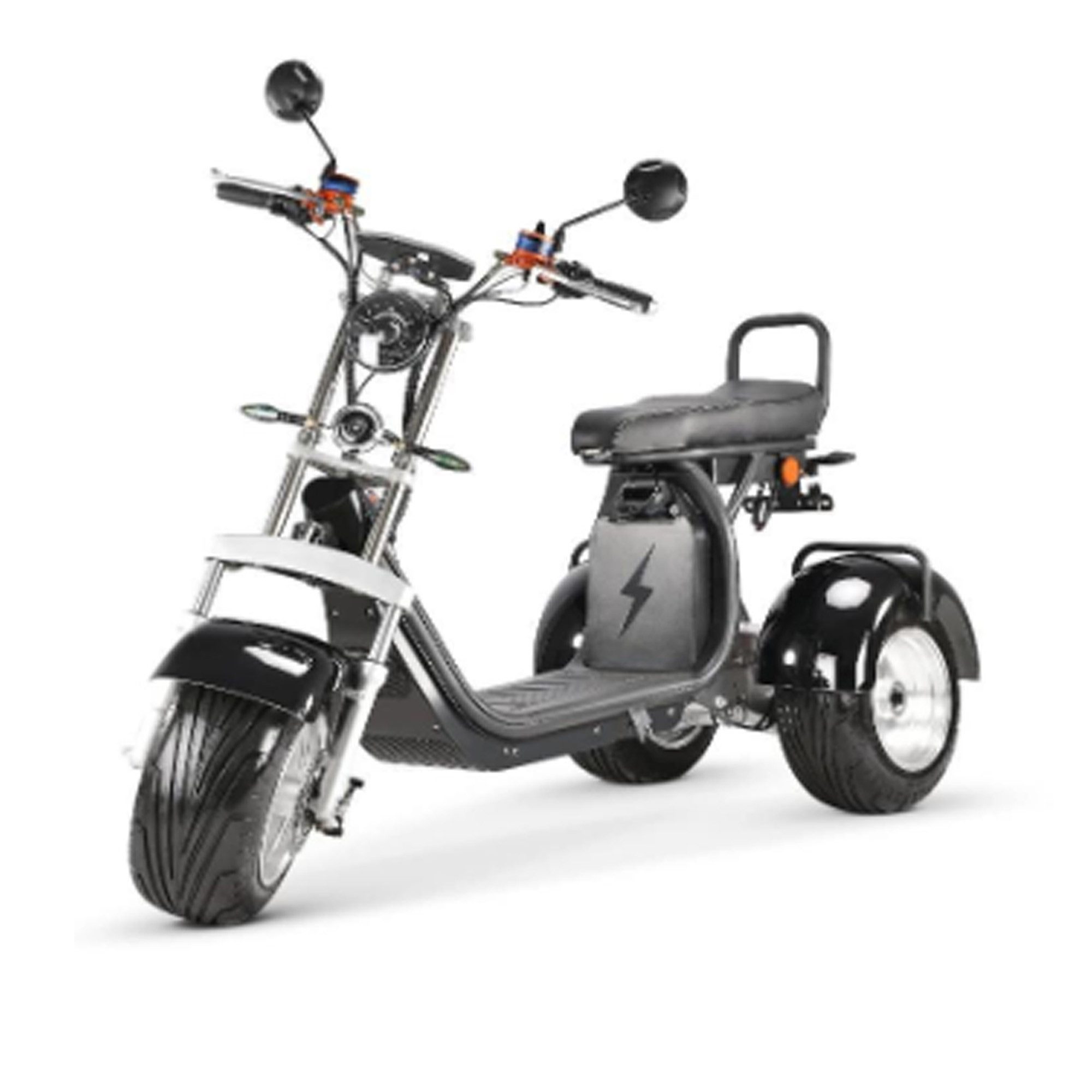 Urban Hopper E-Motorroller Urban Chopper Trike CP7 Elektro-Dreirad E-Roller Neigbar, 4000 W, 25 km/h, 2 Motoren, Lithium-Akku, bis 100 km Reichweite, mit Rückwärtsgang