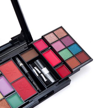 Scheiffy Make-up Set Make-up-Set,Lipgloss,25 Farben Lidschatten,Rouge,Augenbrauenpuder