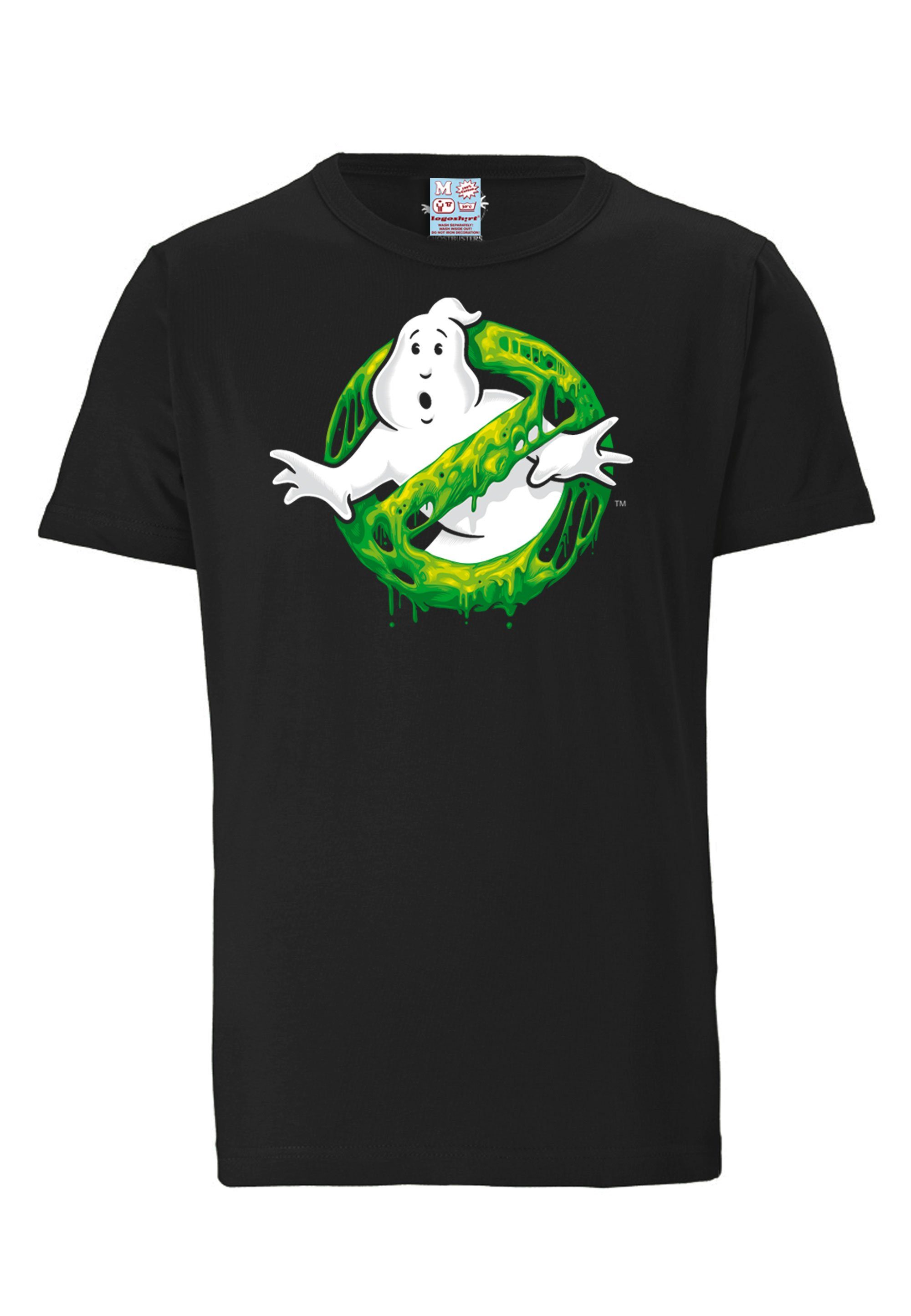 LOGOSHIRT T-Shirt Ghostbusters Slime Logo mit coolem Print