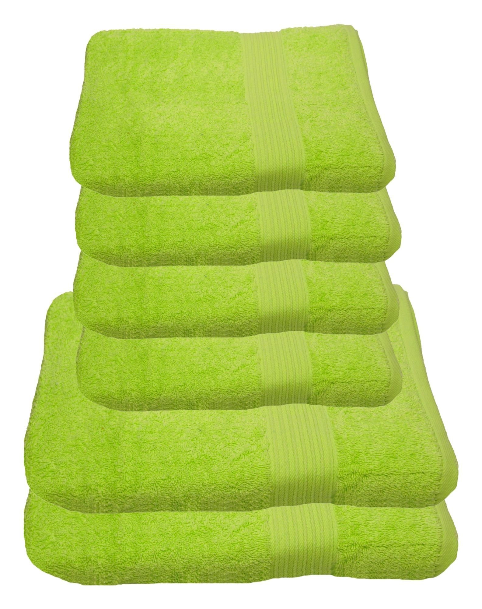 Julie Julsen Handtücher 6-Handtücher-Limette, Baumwolle (6-St) günstig online kaufen