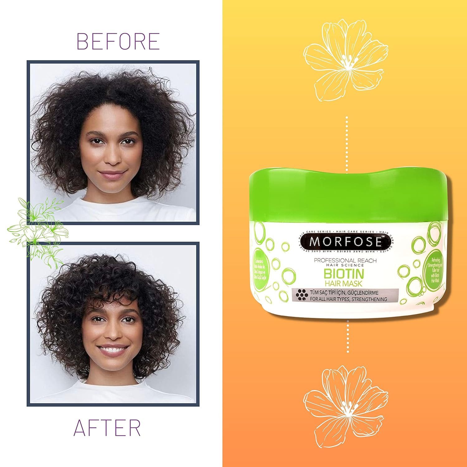 Morfose Haarmaske Hair Mask Haarkur 500ml Biotin