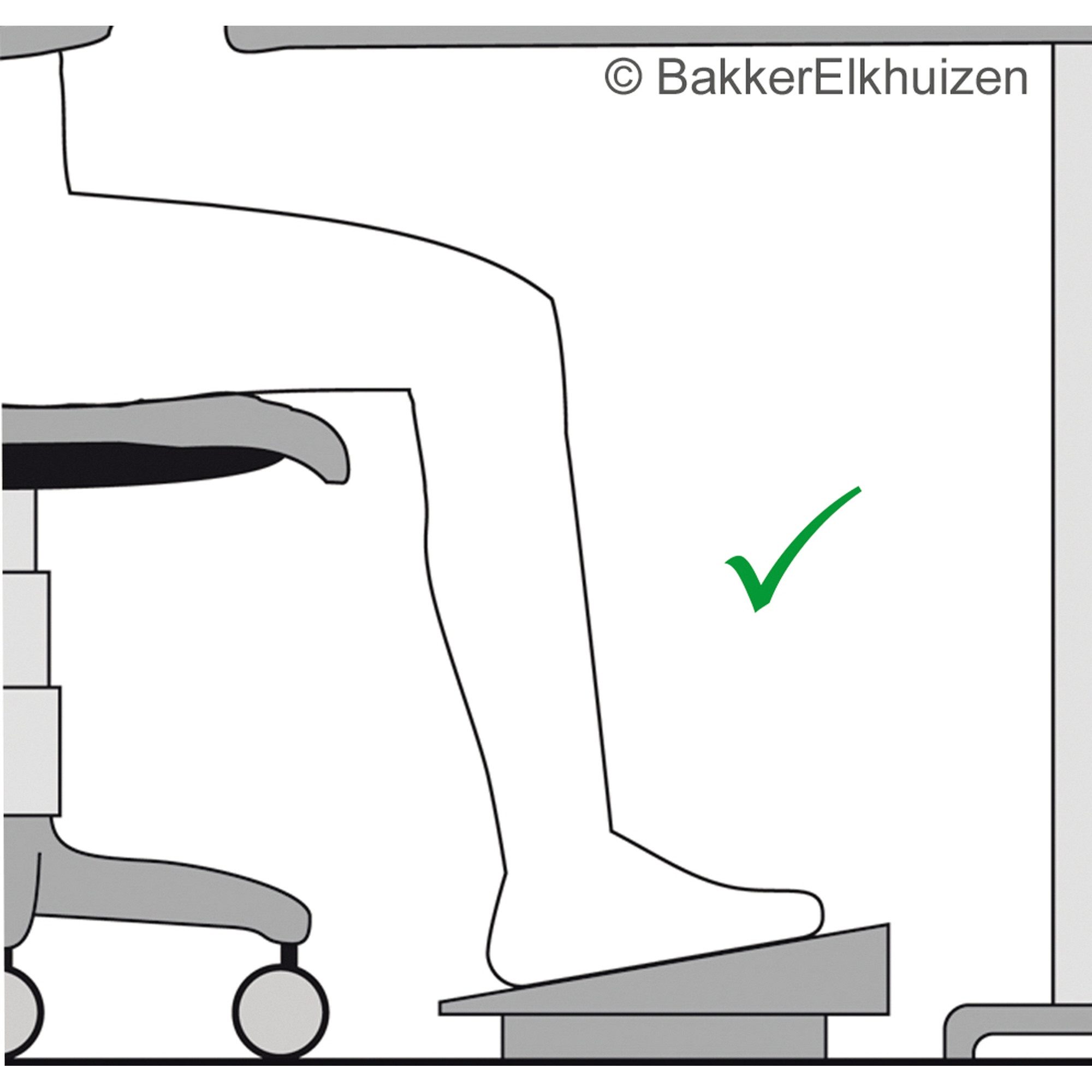 Bakker Elkuizen Fußstütze Fußstütze Pro 959 Footrest BNEFRP959