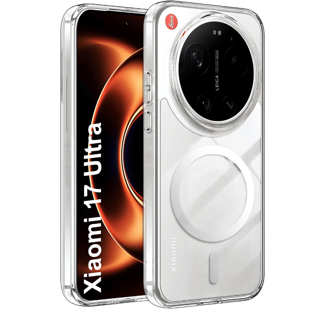 SmartUP Smartphone-Hülle für Xiaomi 17 Ultra MagSafe Silikon Schutzhülle Slim Case Cover Klar 6,9 Zoll, kompletter Rundumschutz