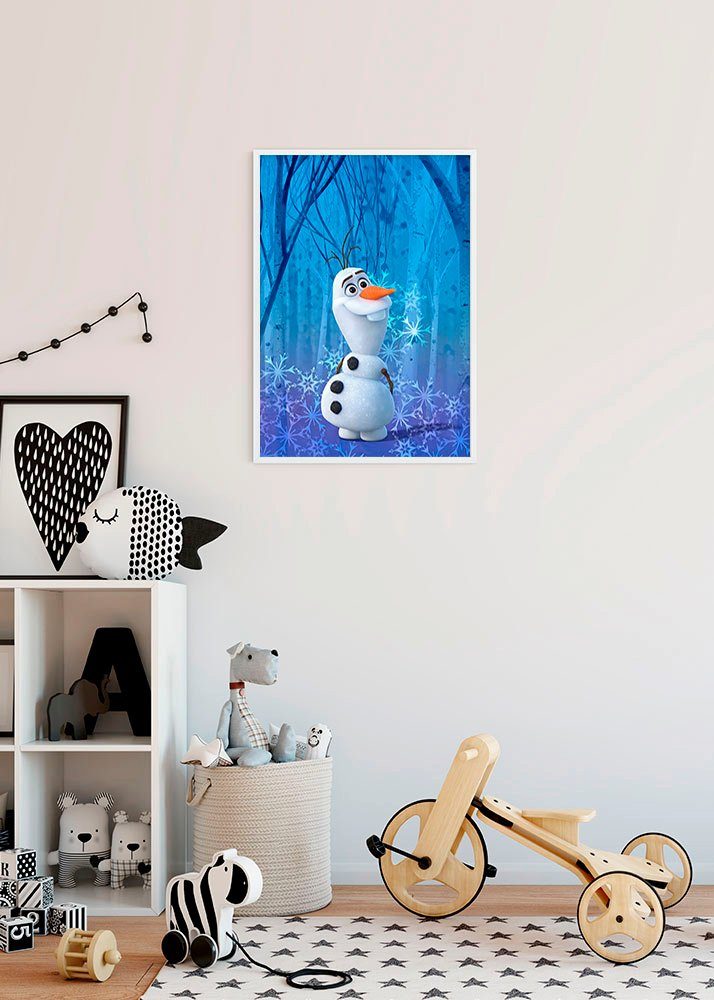 Komar Poster Frozen Olaf Crystal, St), Schlafzimmer, (1 Wohnzimmer Disney Kinderzimmer
