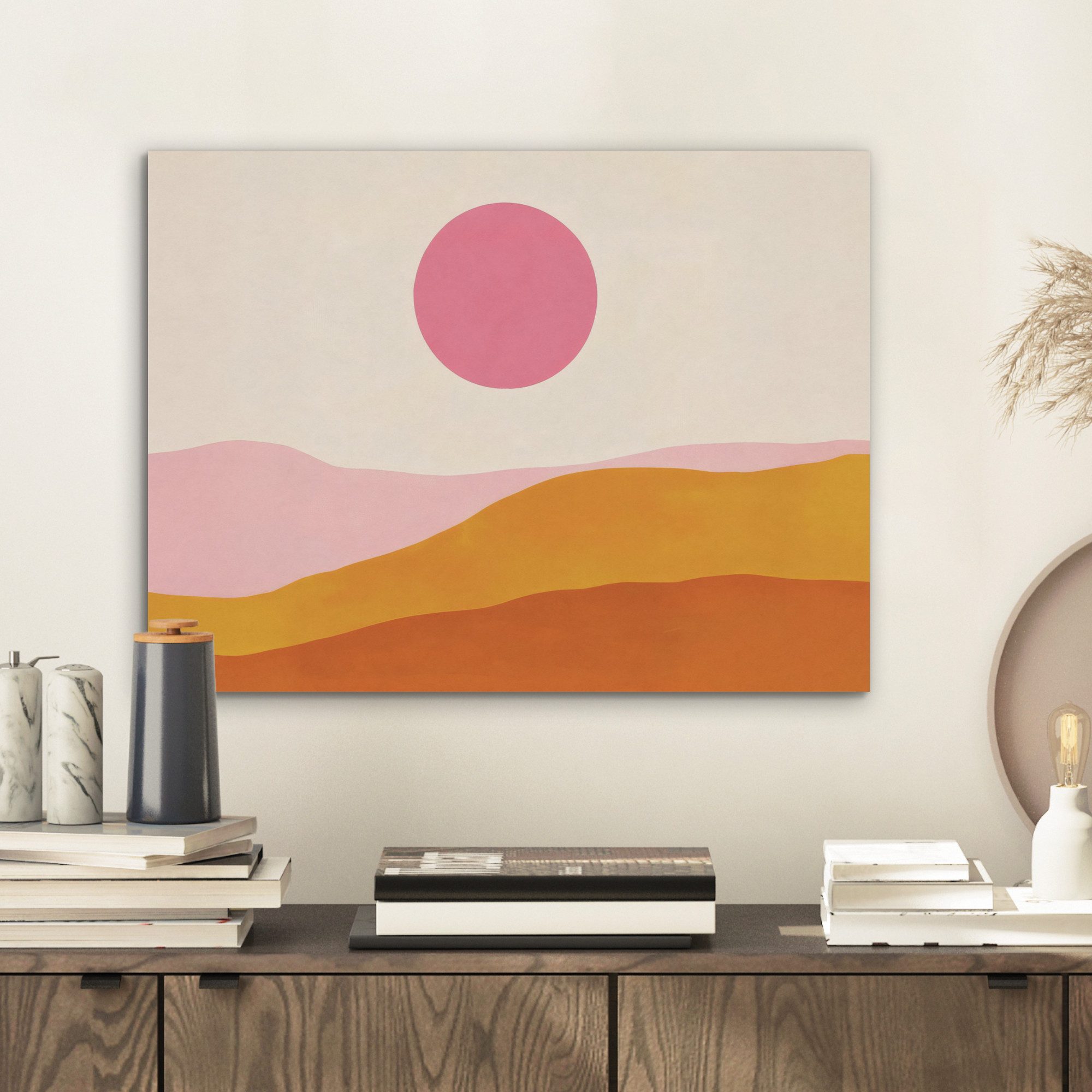 MuchoWow Gemälde Sonne - Hügel - günstig online kaufen
