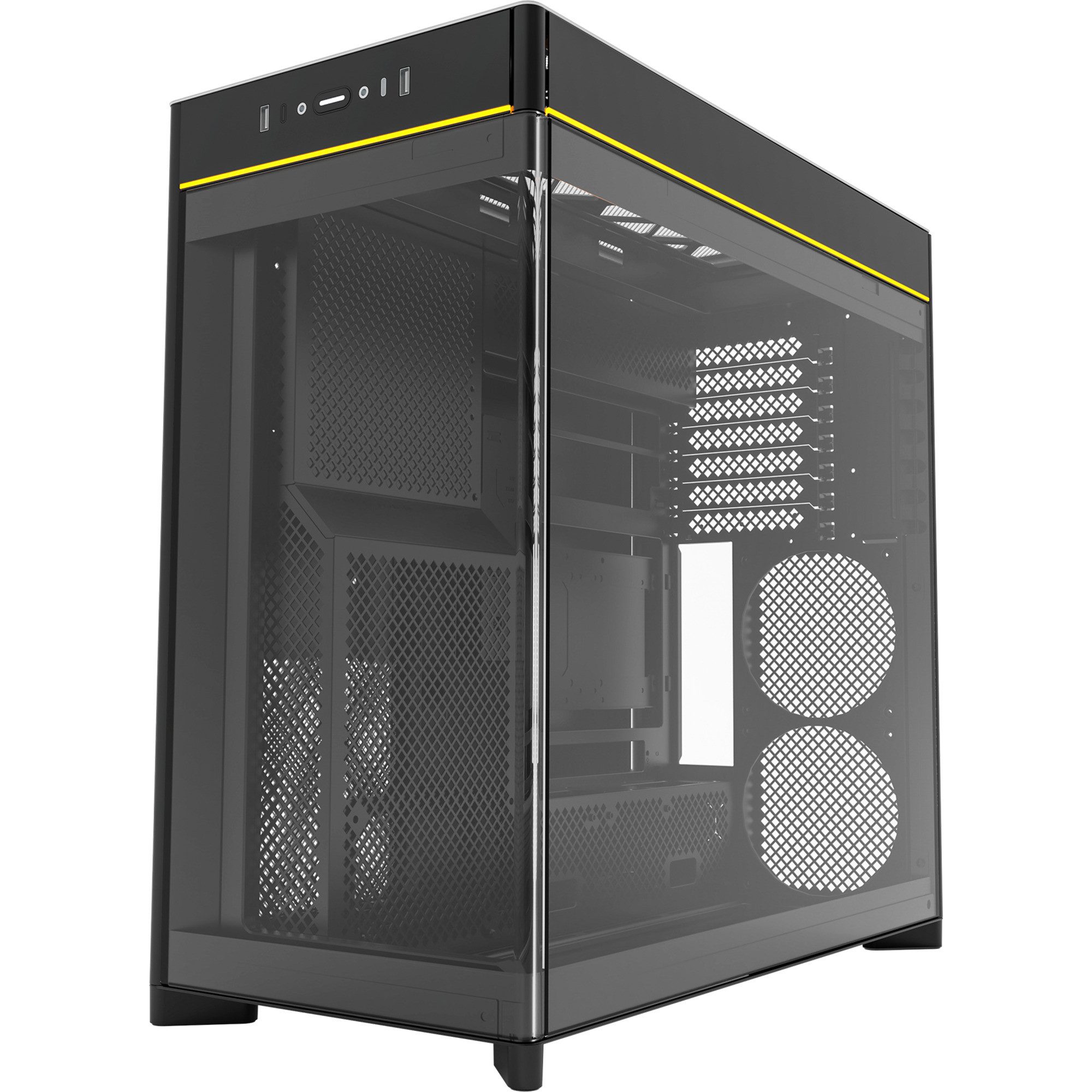 MONTECH PC-Gehäuse Montech HS02, Tower-Gehäuse, (Tempered Glass x 2)