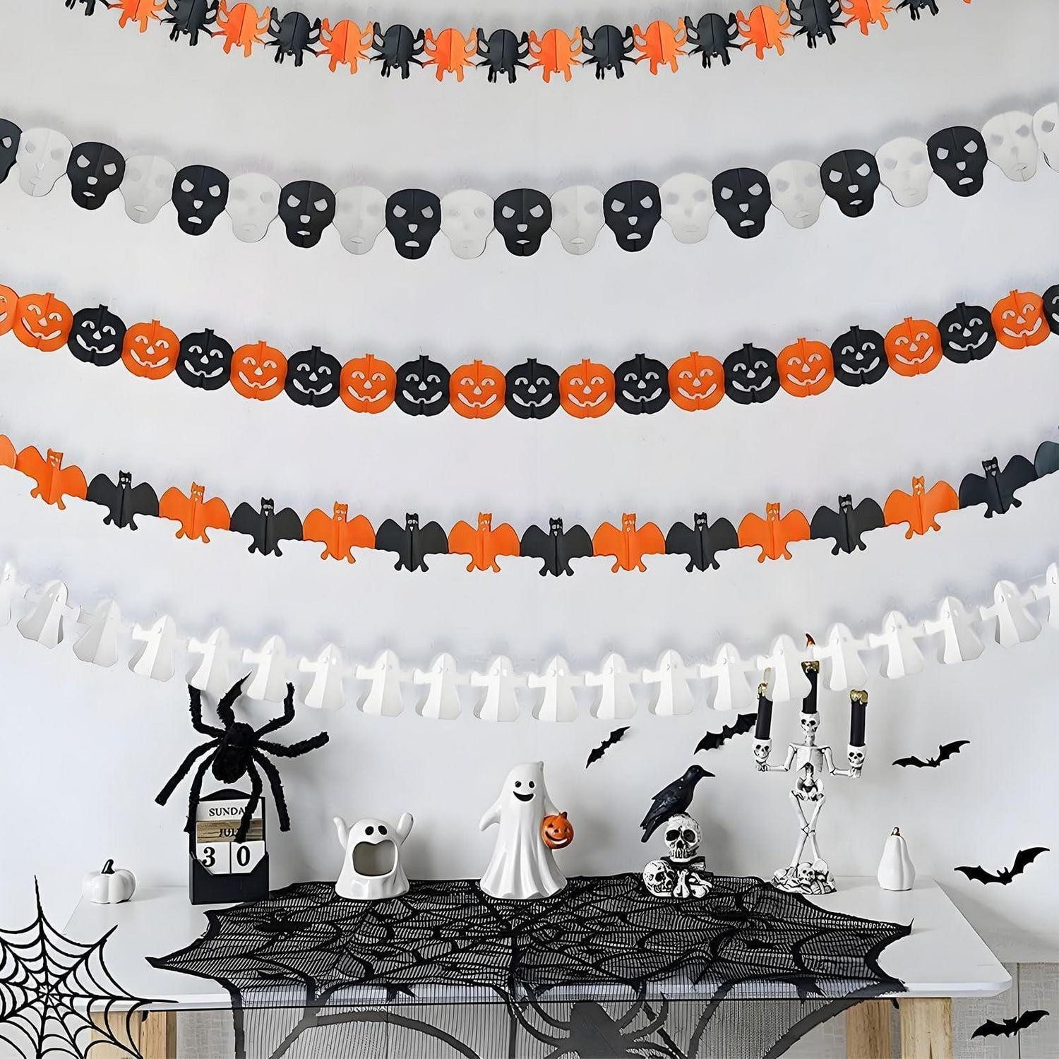 LuxusKollektion Girlande Halloween Girlande Dekoration Set 5pcs