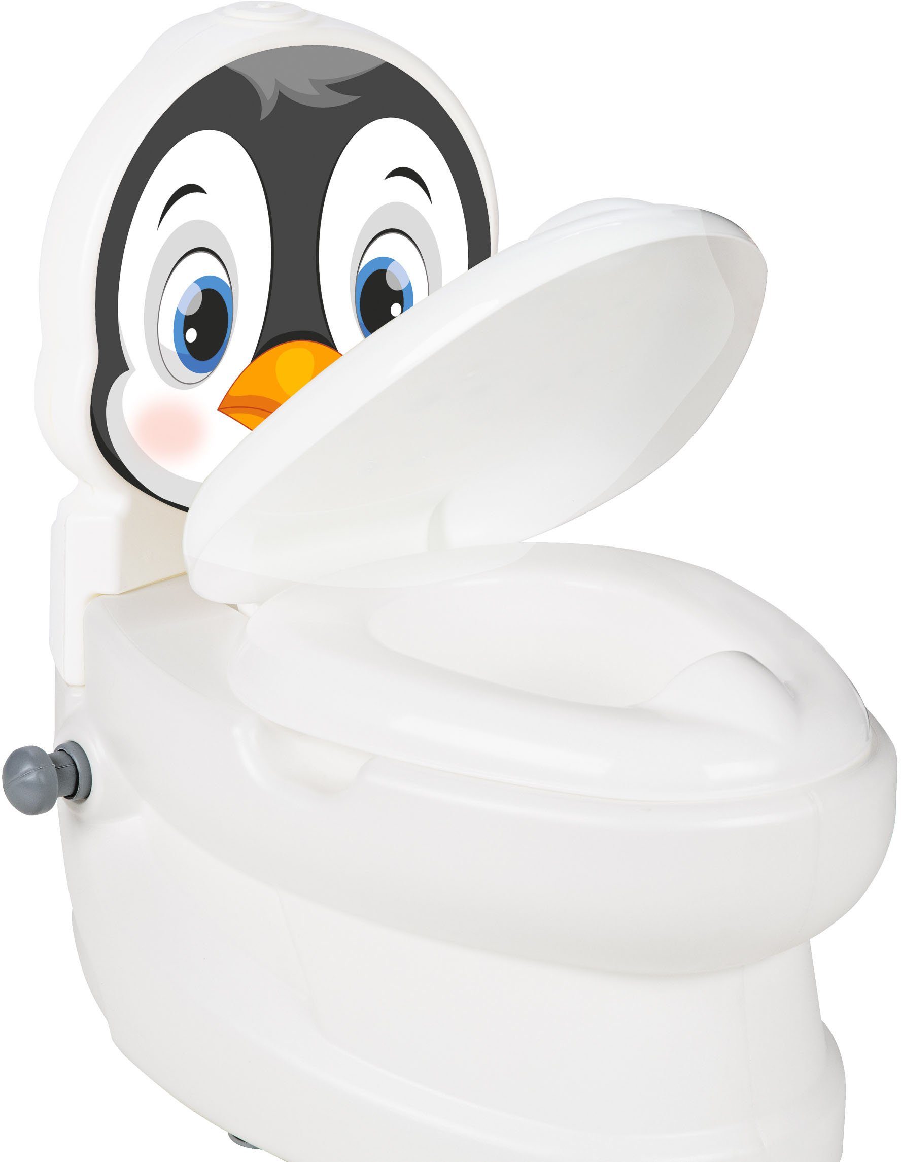 Jamara Toilettentrainer mit Sound kleine Meine Licht und Pinguin, Toilette