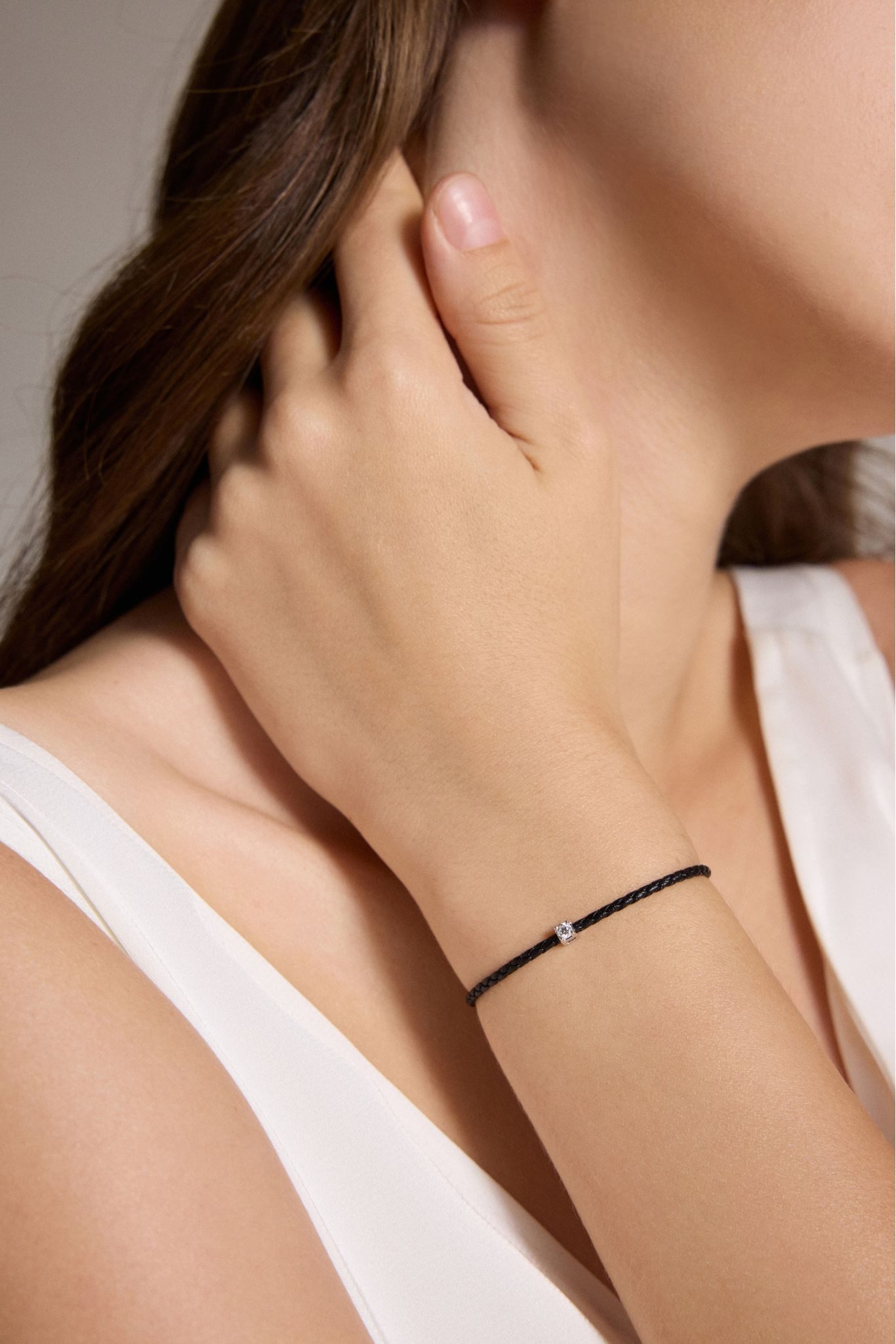Sternvoll Armband Armband 750er Gold 0,1 ct Diamantarmband verstellbar Geschenkidee