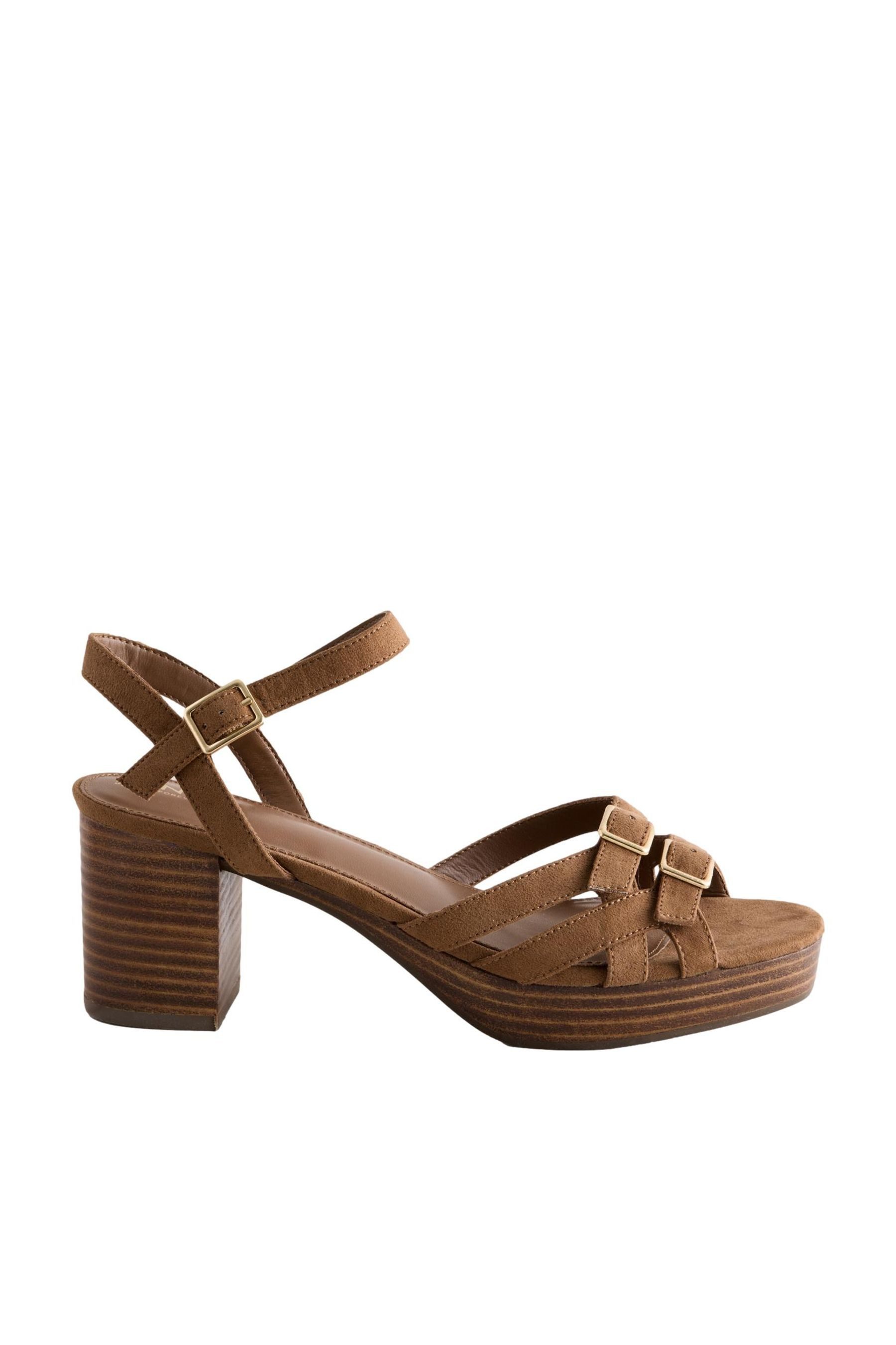 Forever Comfort® Flache Plateausandalen mit Riemen Plateausandale