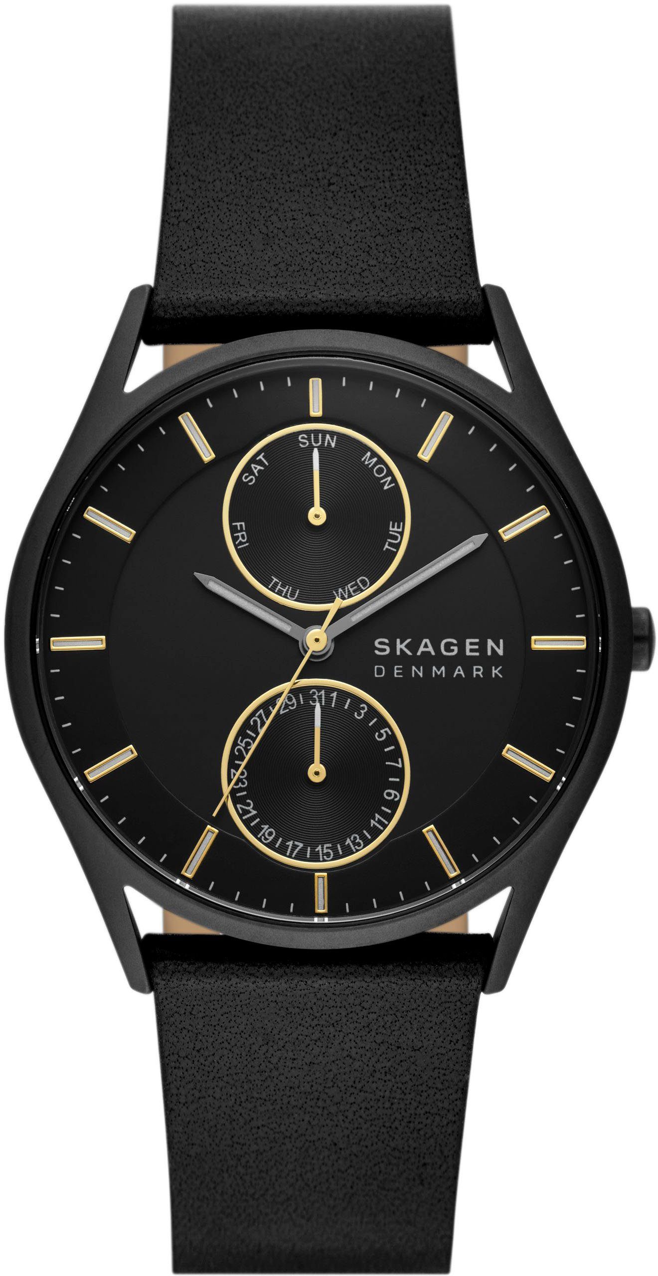 SKAGEN Multifunktionsuhr HOLST MULTIFUNCTION SKW6911, Quarzuhr, Armbanduhr, Herrenuhr, Damenuhr, Datum, Edelstahlarmband