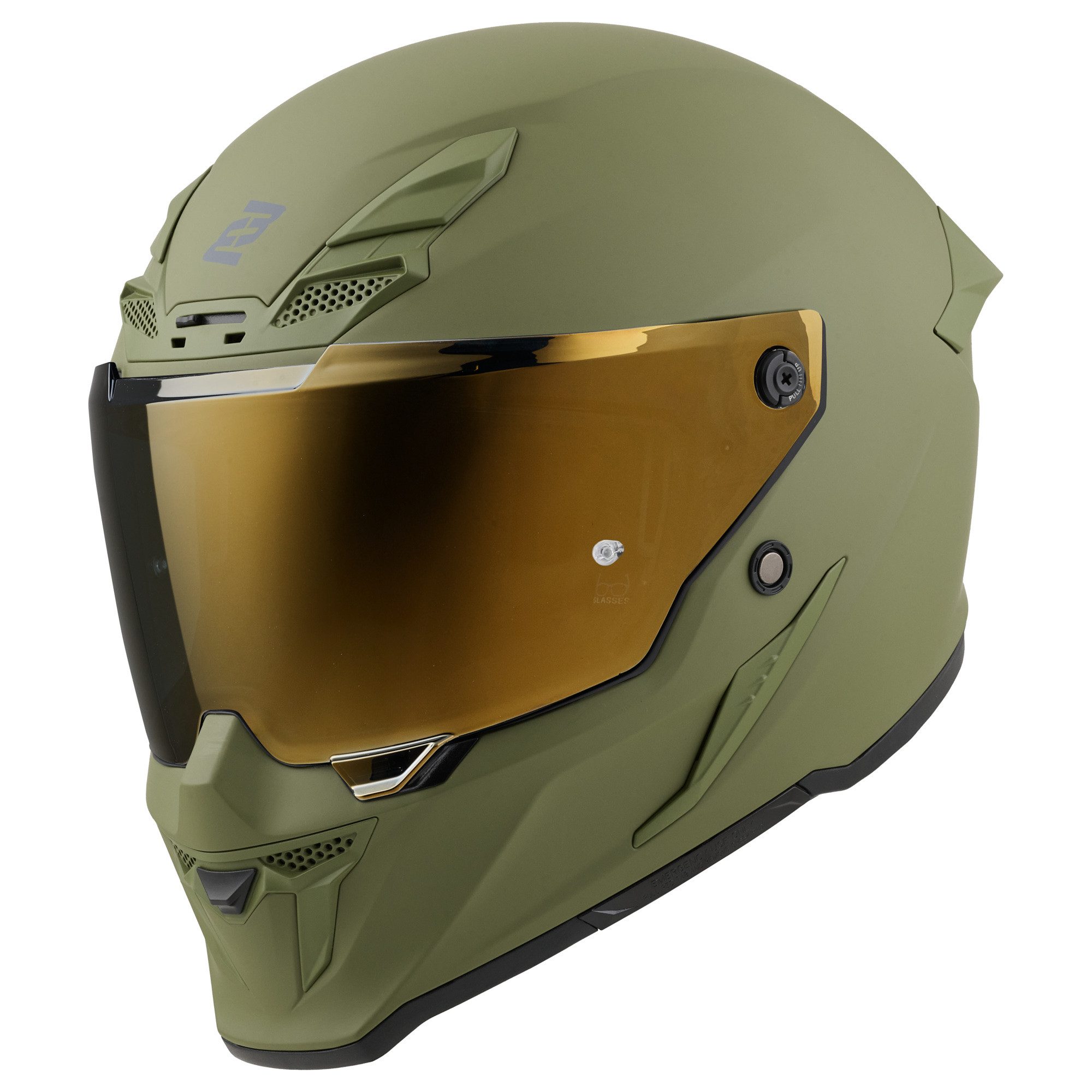 Bogotto Motorradhelm Blade Helm, Vorbereitet Für Kommunikationssystem,notfallsystem-polsterung (eq