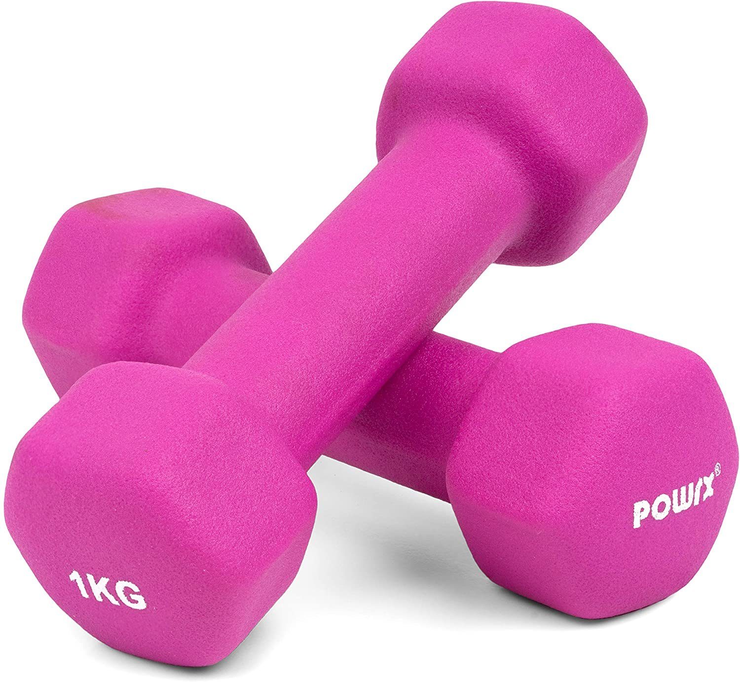 1,5kg X inkl. Hanteln 2x Sechskant 1.5 Gelb 0,5-10kg, Kurzhantel (Paar) Kg) Workout POWRX (2